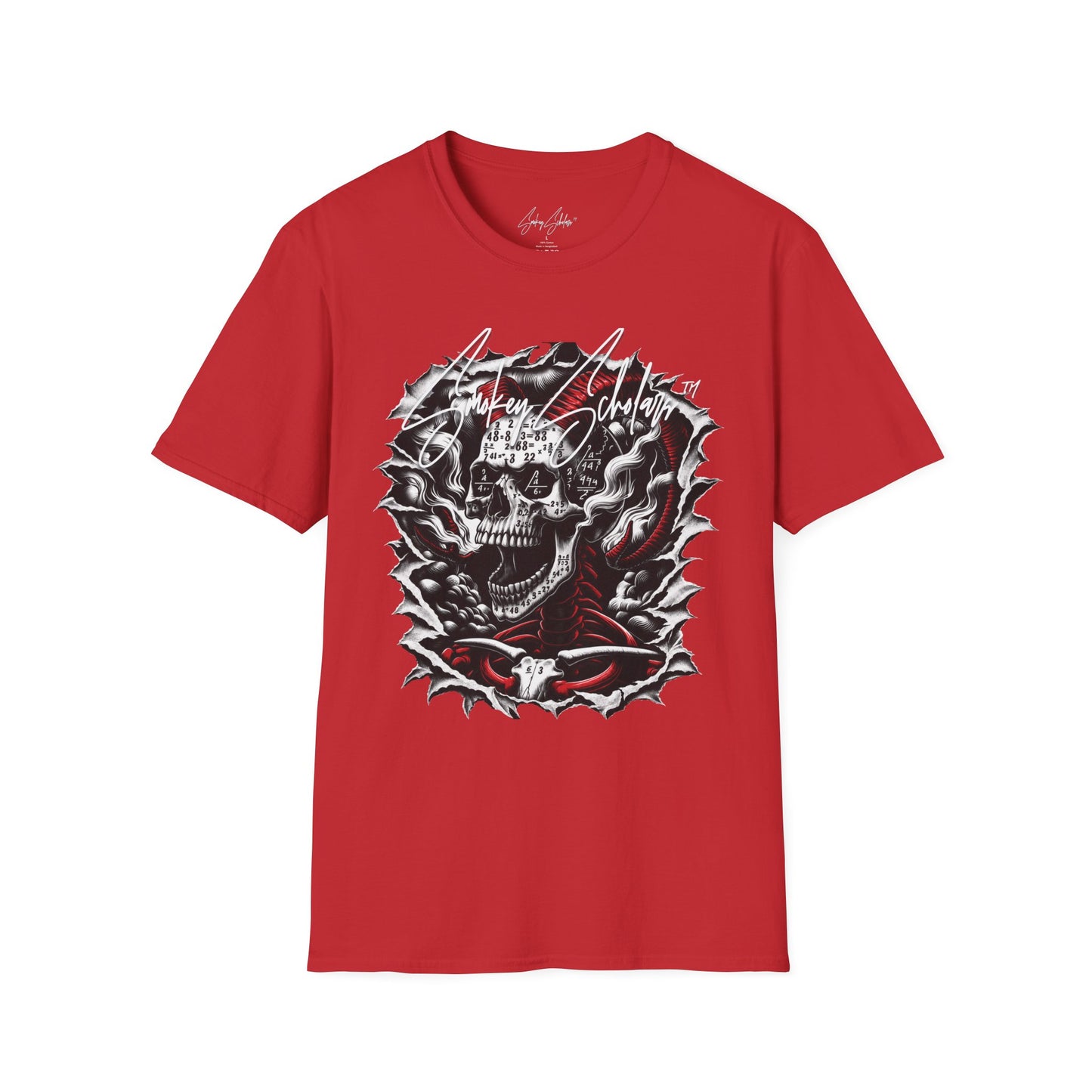Smokey Scholars Softstyle Tee – Navy & Red