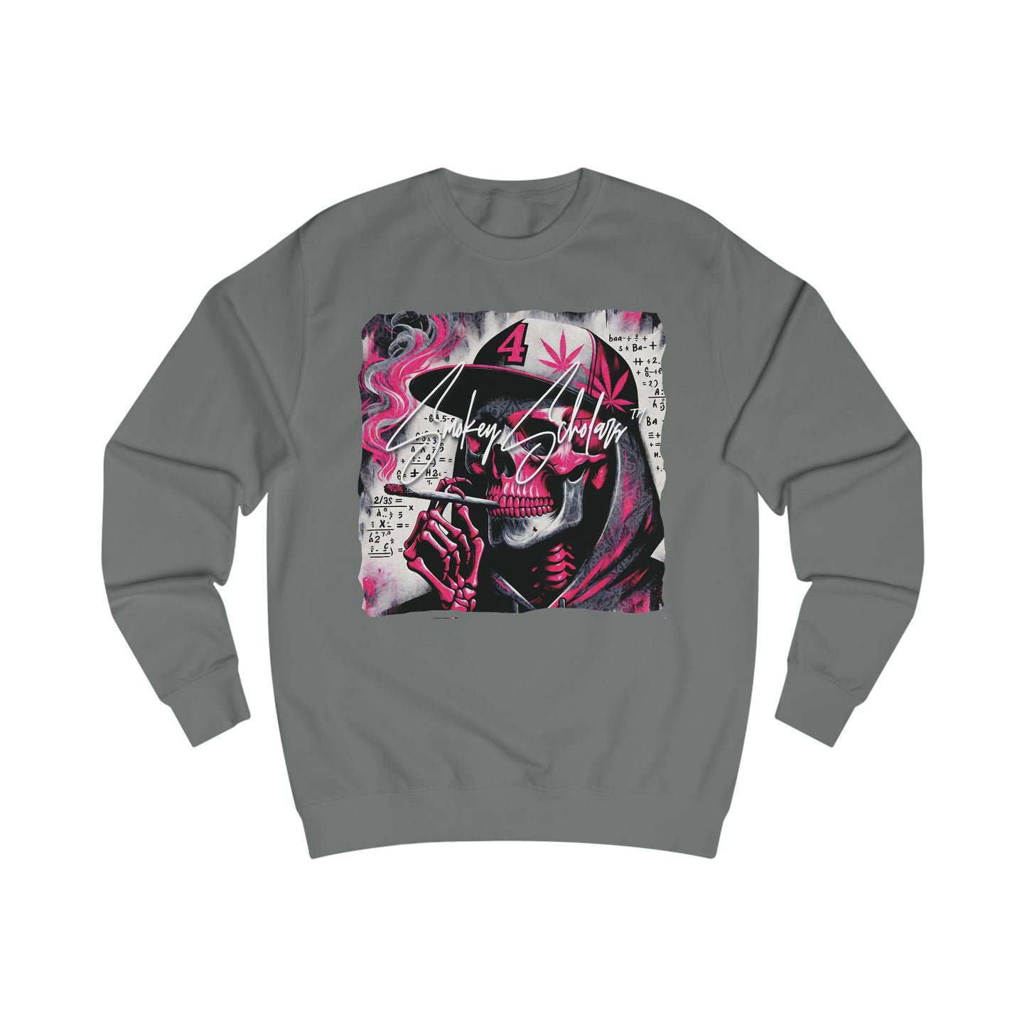 Smokey Scholars TM hooded skele Unisex Sweatshirt - Smokey Scholars