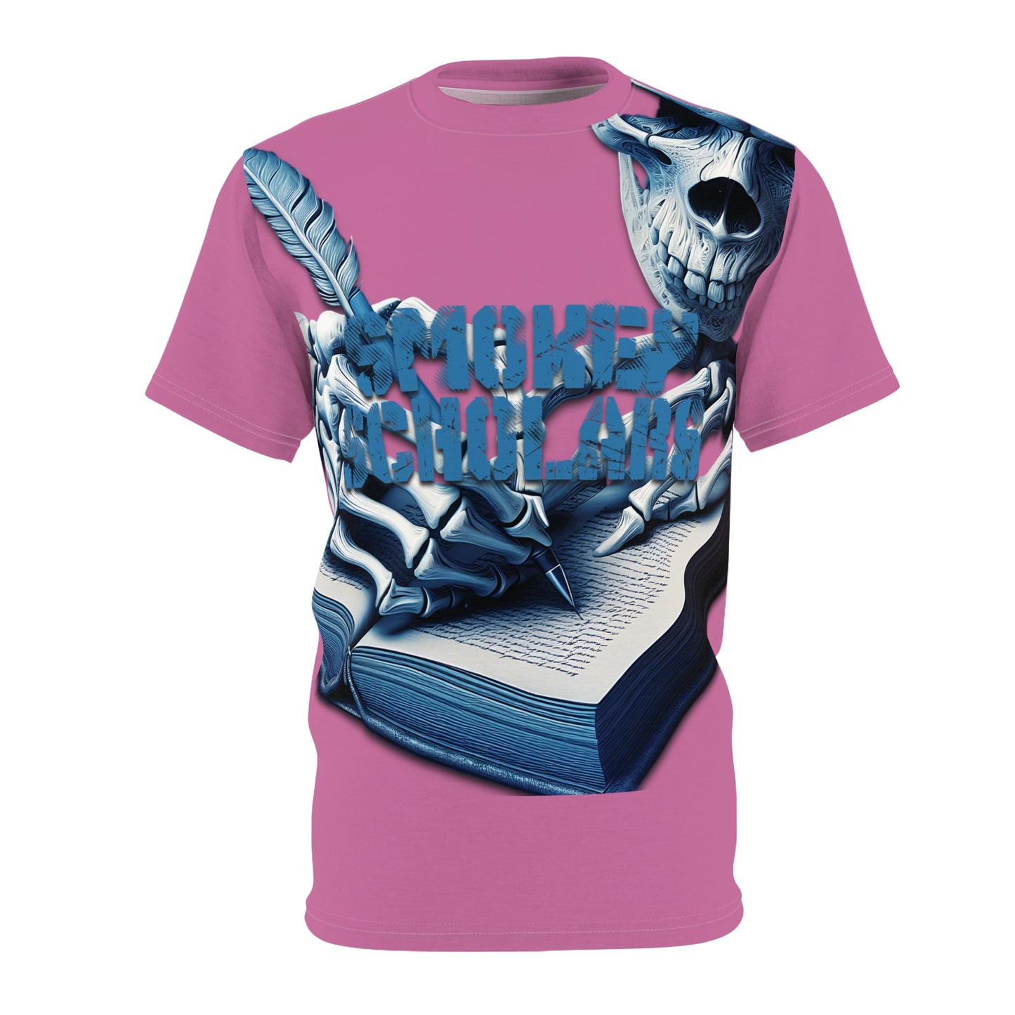 Smokey Scholars Pink Blue Skele Scholar Shirt - Smokey Scholars