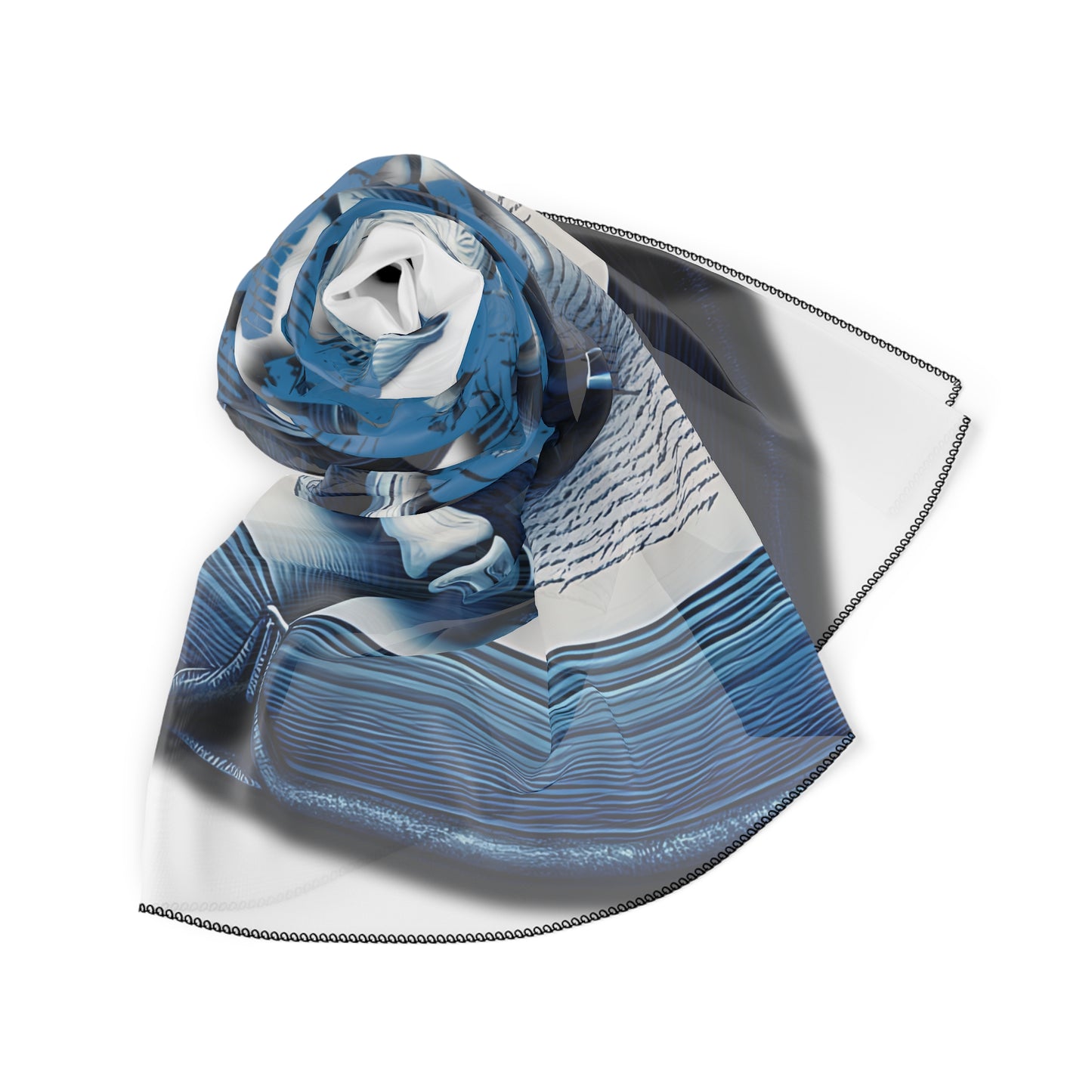 Smokey Scholars Blue Skele Poly Scarf - Smokey Scholars