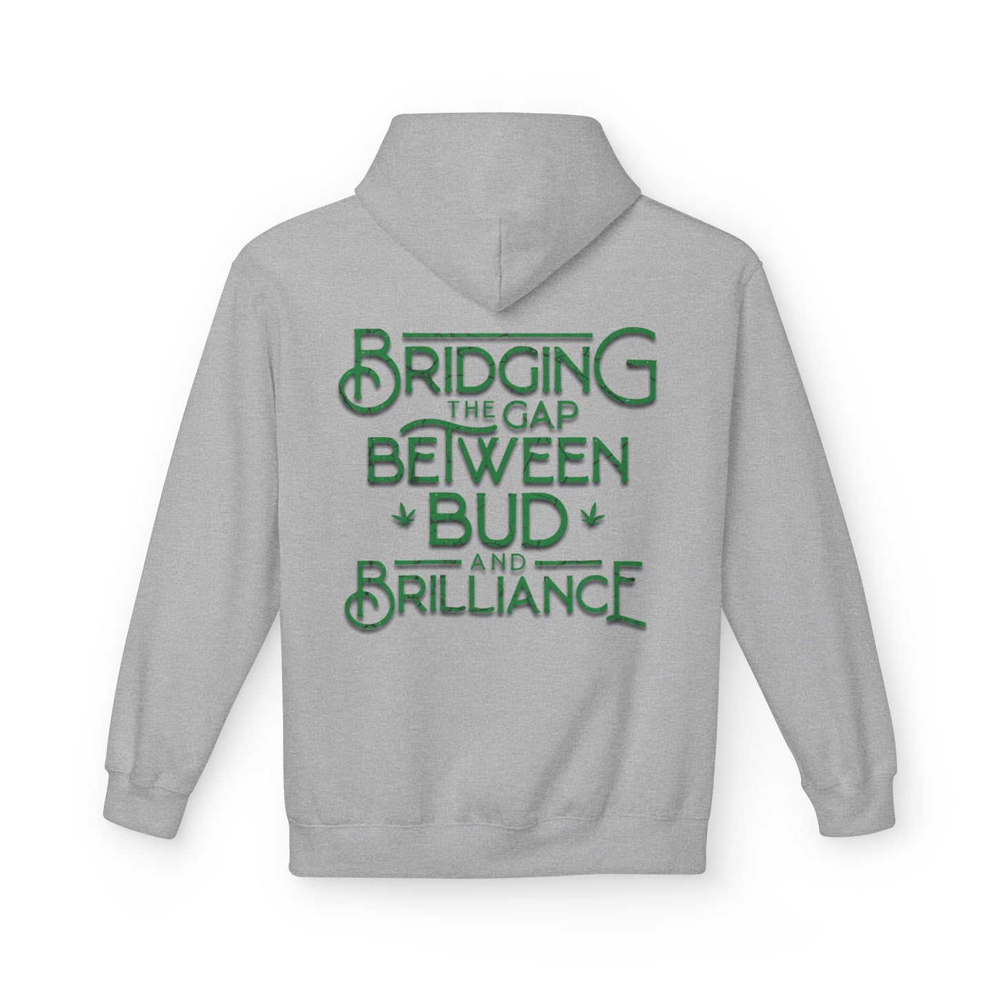 Smokey Scholars TM Green Bridge Unisex Midweight Softstyle Fleece Hoodie - Smokey Scholars
