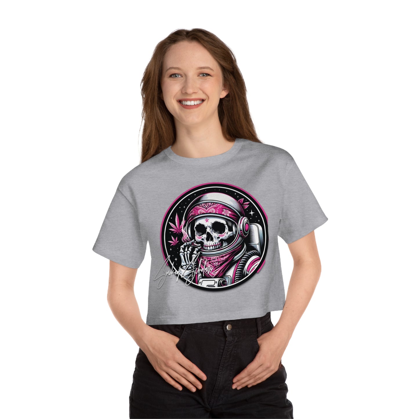 Smokey Scholars TM Champion Women's Heritage Cropped T-Shirt - Smokey Scholars