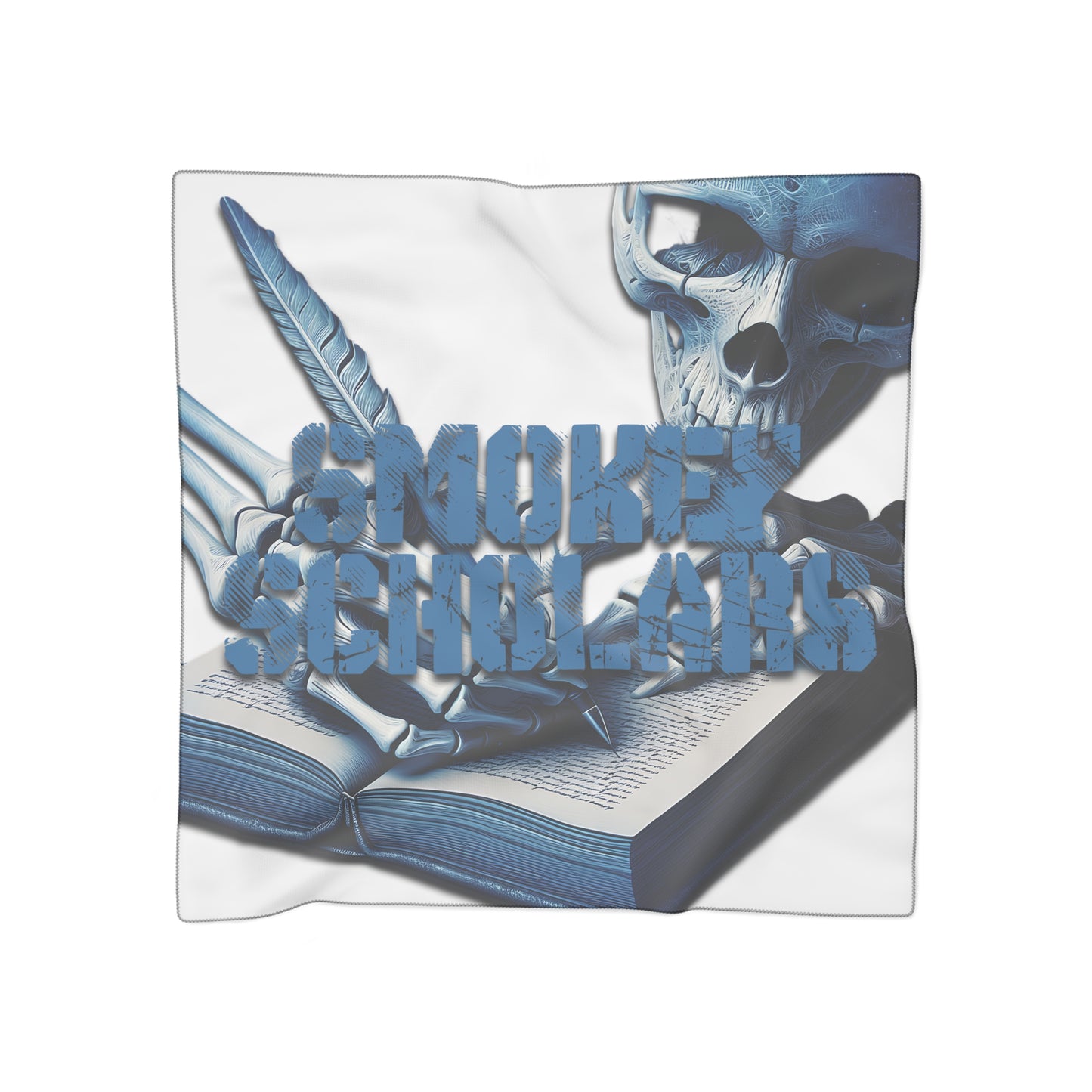 Smokey Scholars Blue Skele Poly Scarf - Smokey Scholars