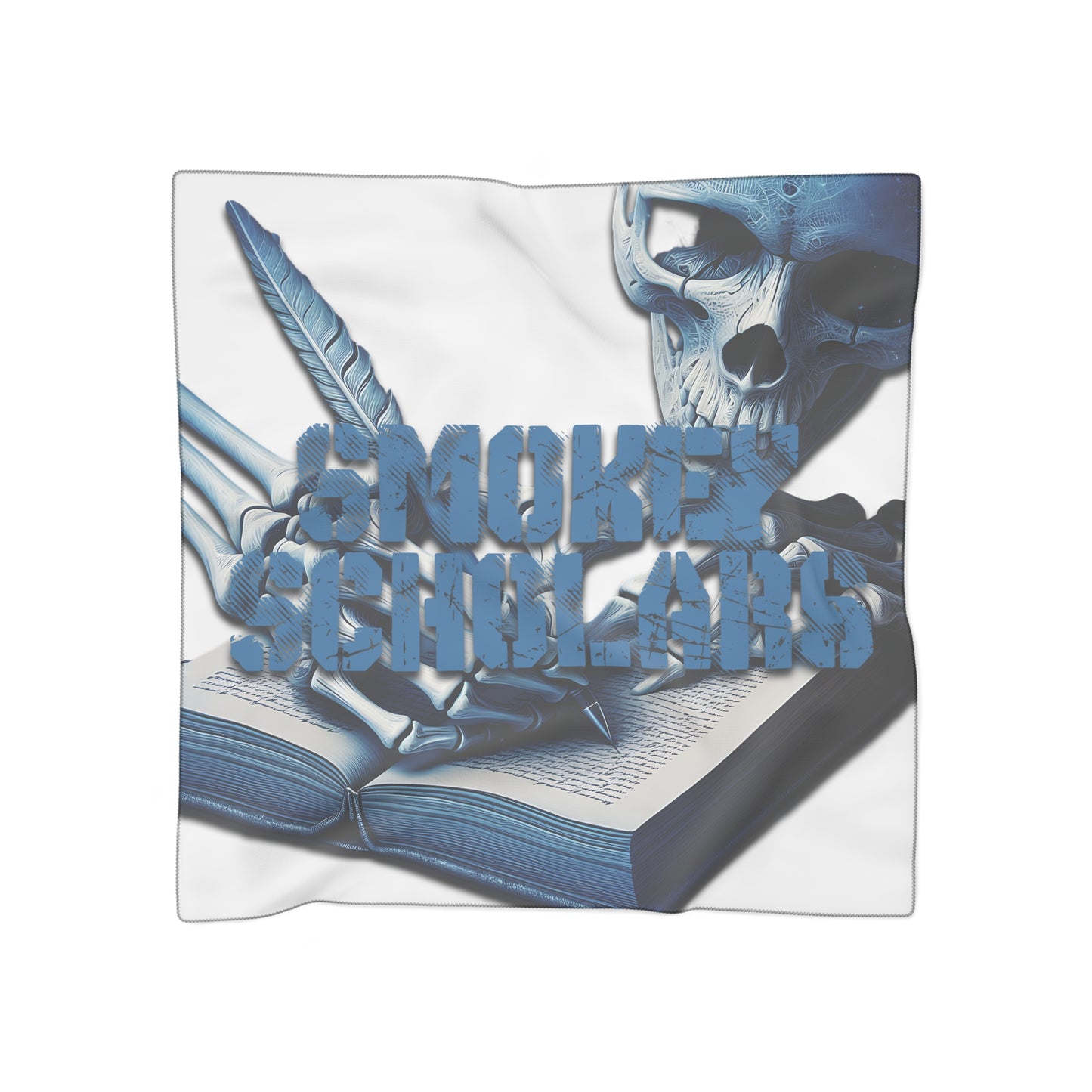 Smokey Scholars Blue Skele Poly Scarf - Smokey Scholars
