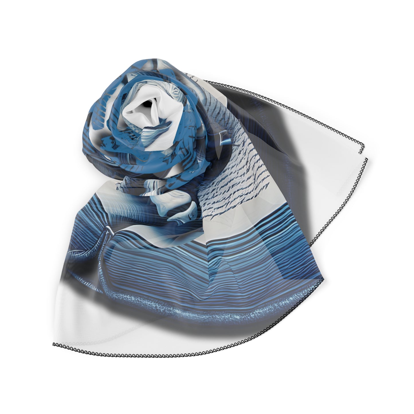 Smokey Scholars Blue Skele Poly Scarf - Smokey Scholars