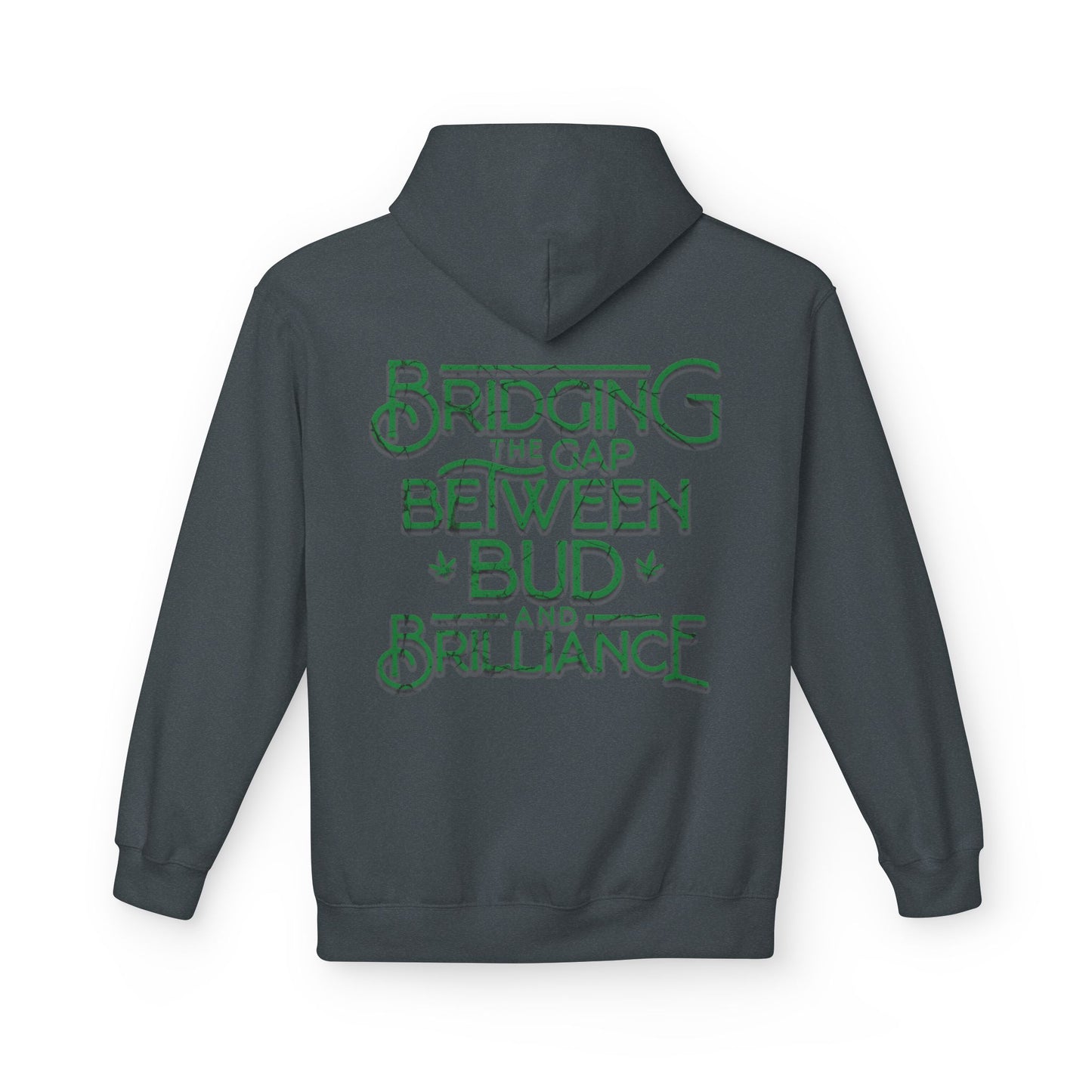 Smokey Scholars TM Green Bridge Unisex Midweight Softstyle Fleece Hoodie - Smokey Scholars