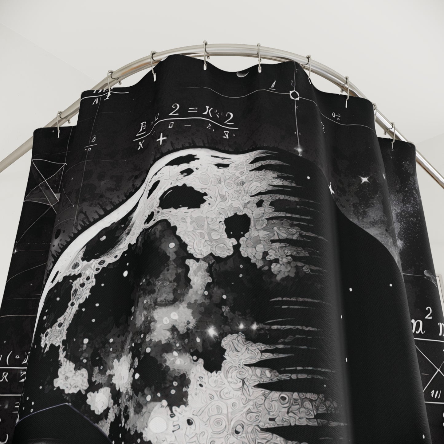 Smokey Scholars Black Angel Shower Curtains - Smokey Scholars