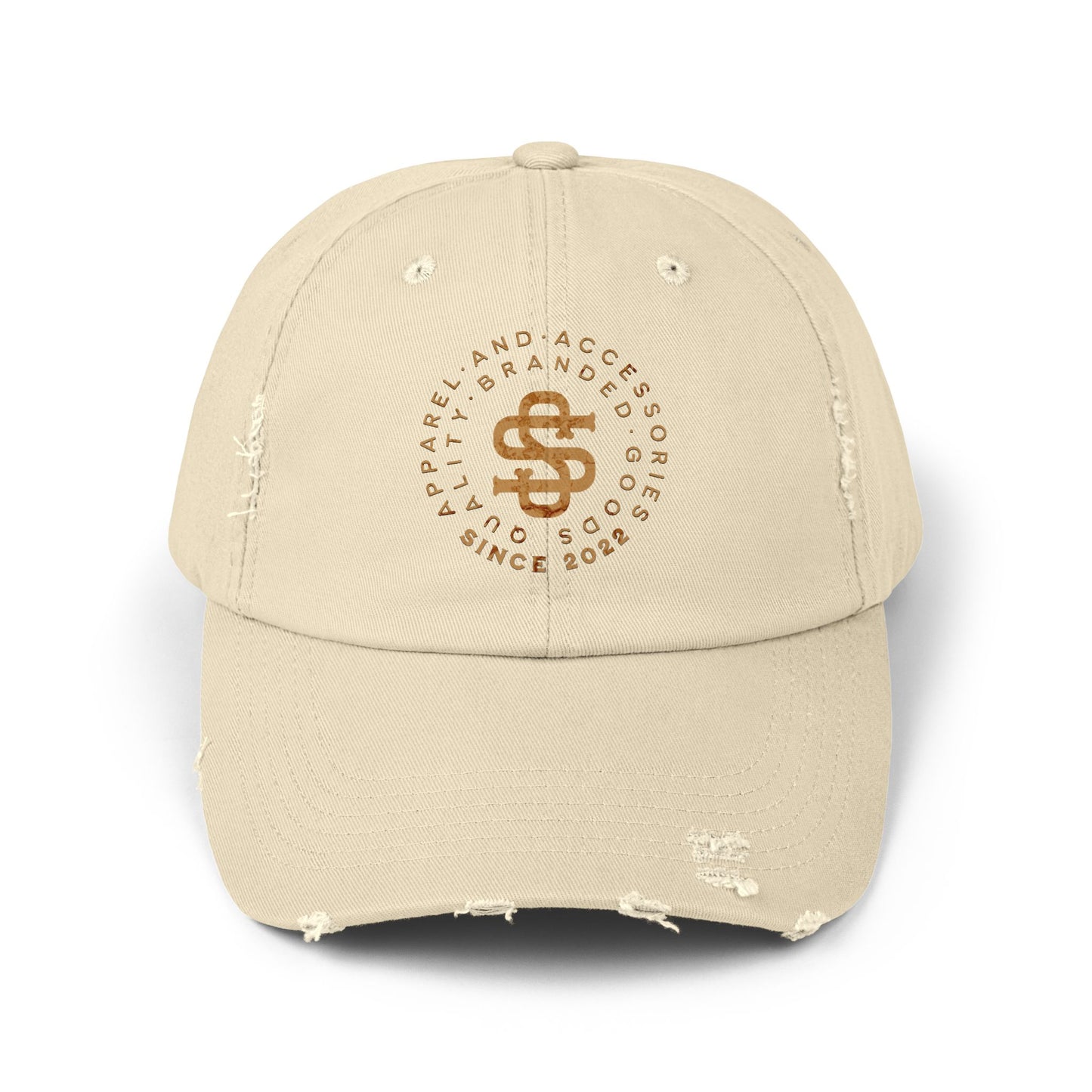 Smokey Scholars Gold Emblem Unisex Distressed Cap - Smokey Scholars