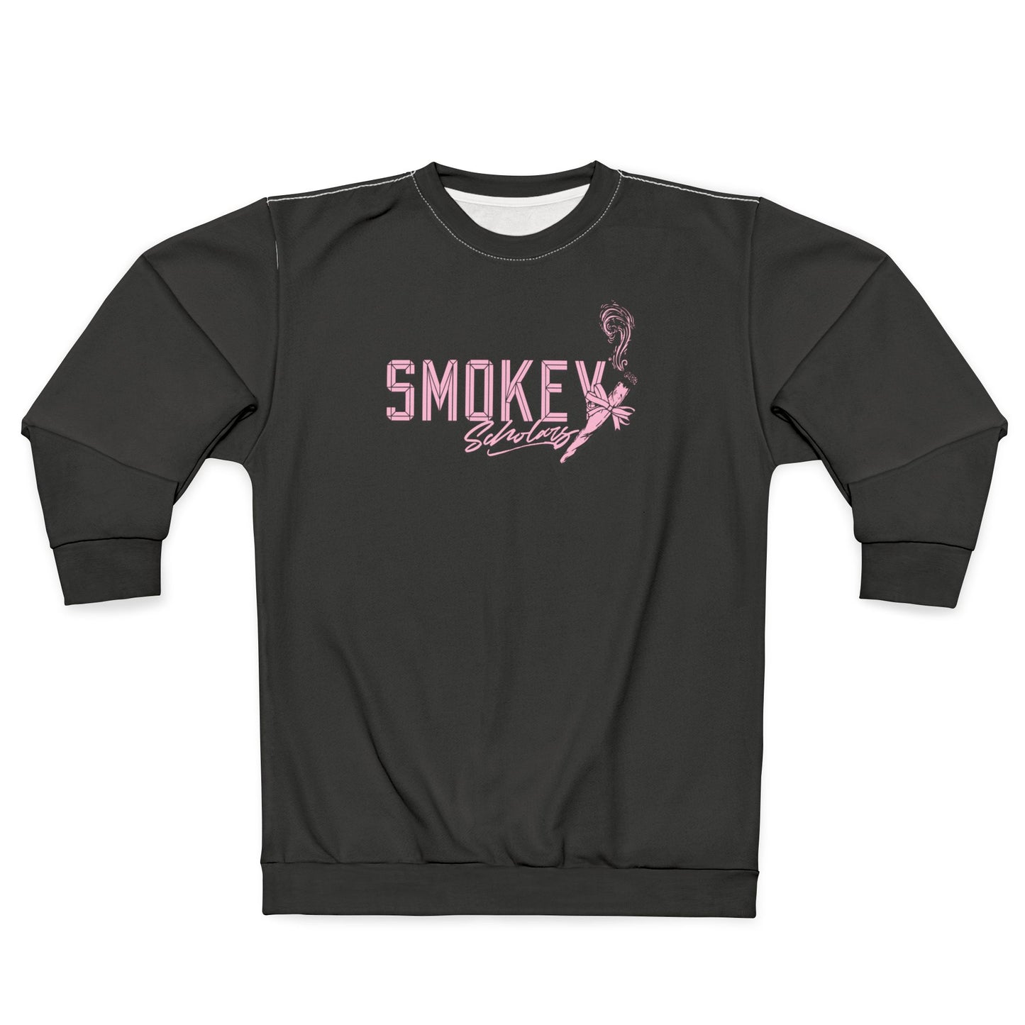 Smokey Scholars Tm Black & Pink Astroskele Unisex Sweatshirt - Smokey Scholars