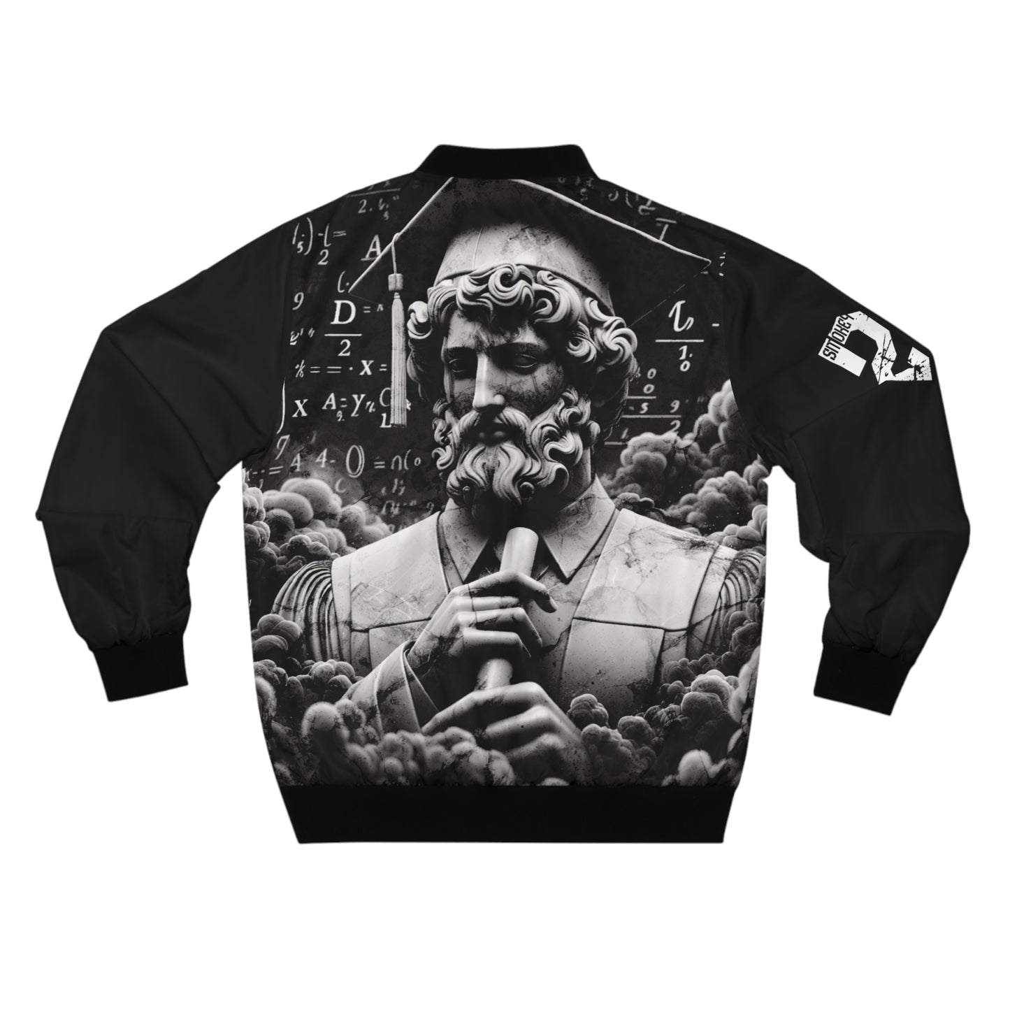 Smokey Scholars TM Heavy Smoker Men's Bomber Jacket - Smokey Scholars