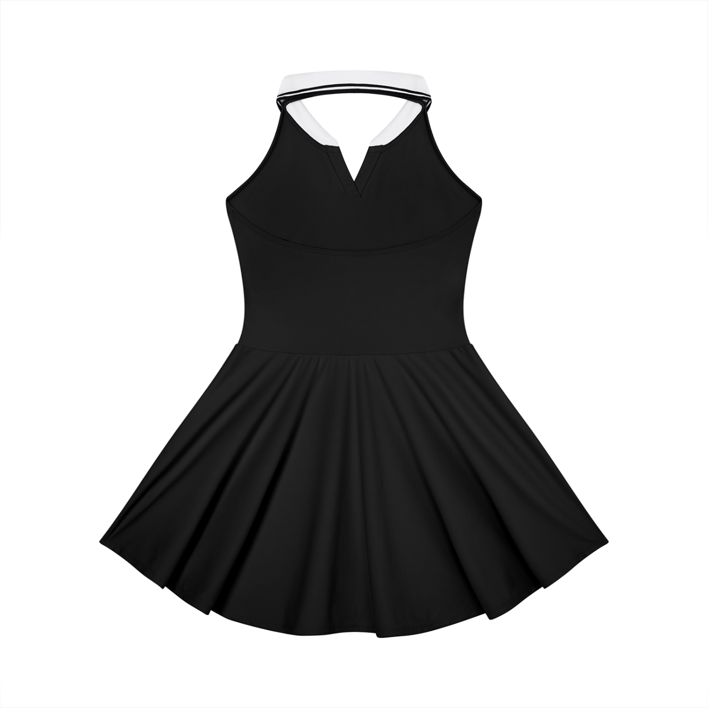 Smokey Scholars Women's Collared Halter A-Line Tennis Dress