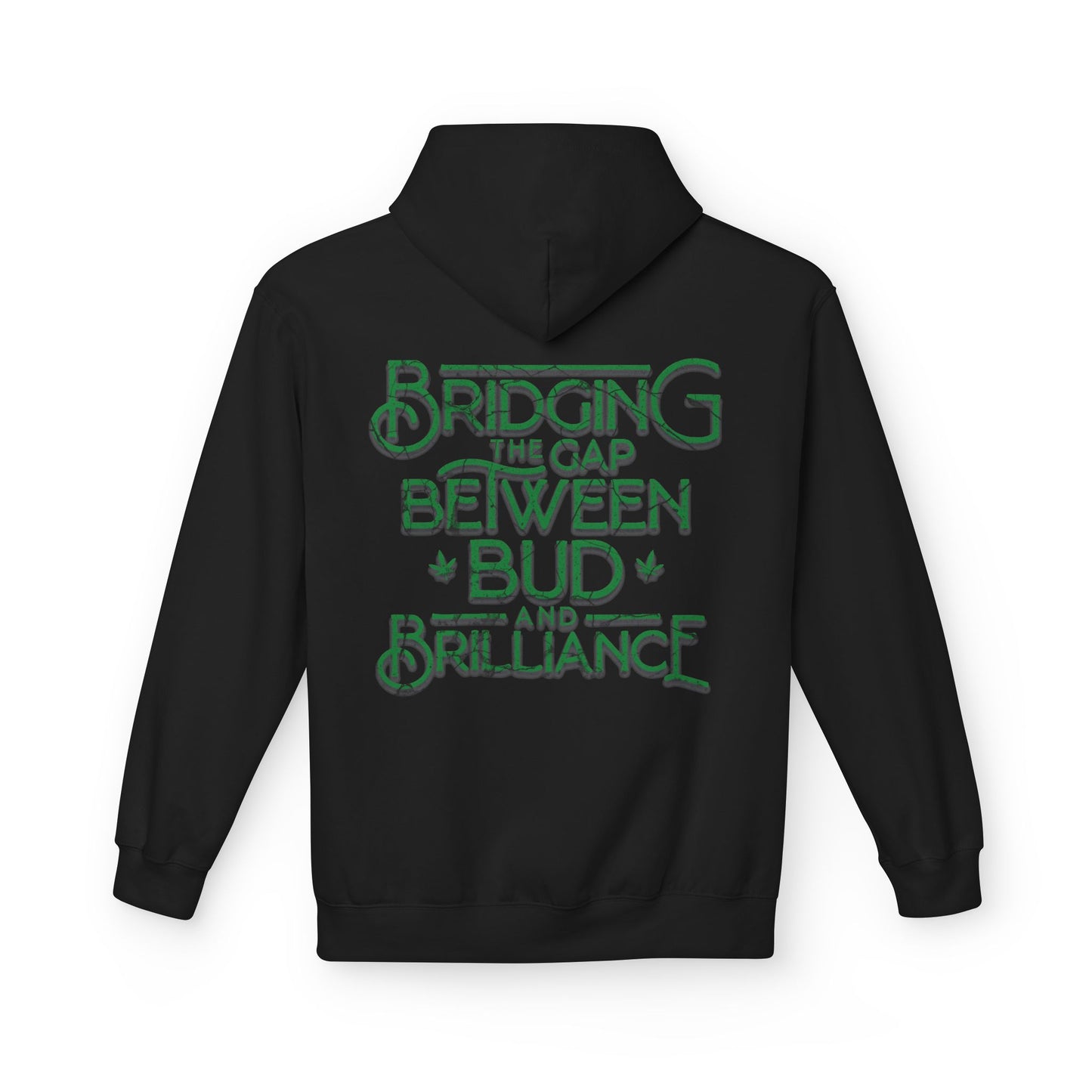 Smokey Scholars TM Green Bridge Unisex Midweight Softstyle Fleece Hoodie - Smokey Scholars