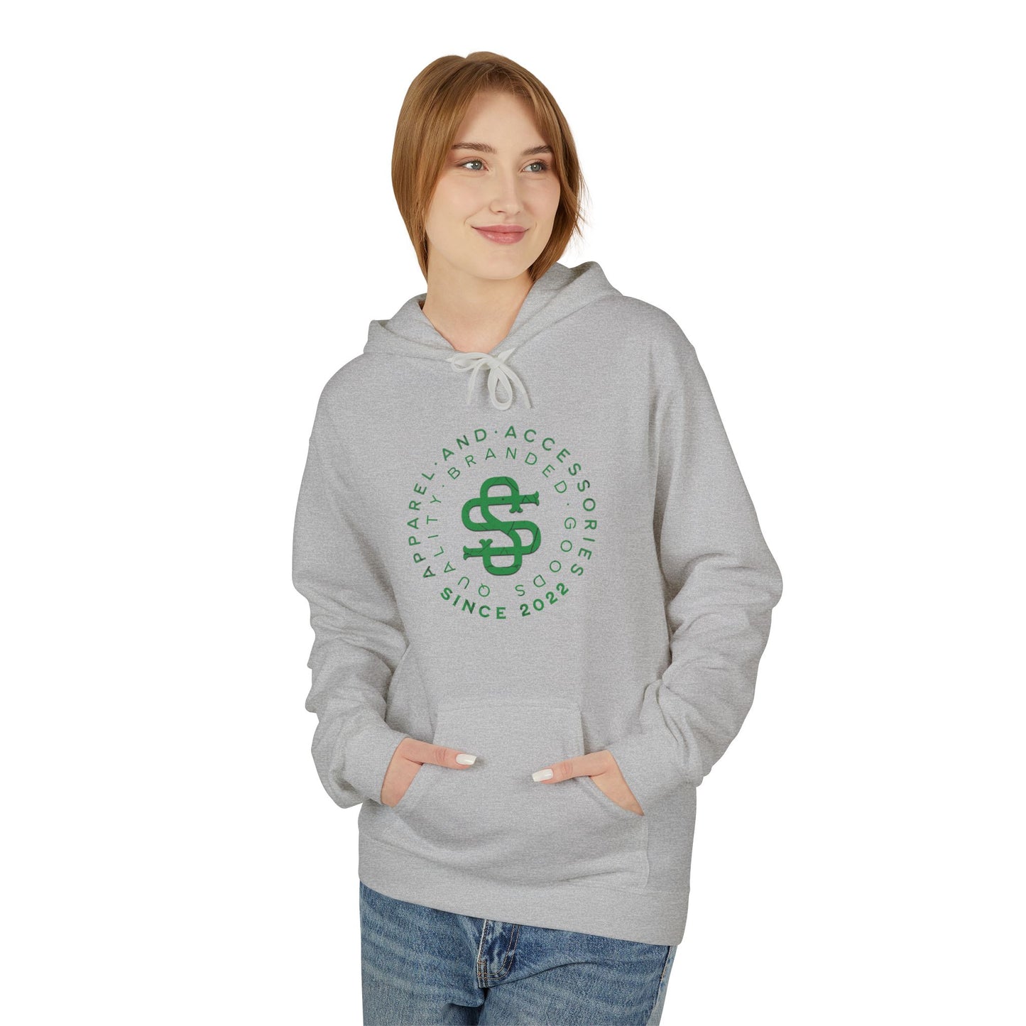 Smokey Scholars TM Green Bridge Unisex Midweight Softstyle Fleece Hoodie - Smokey Scholars