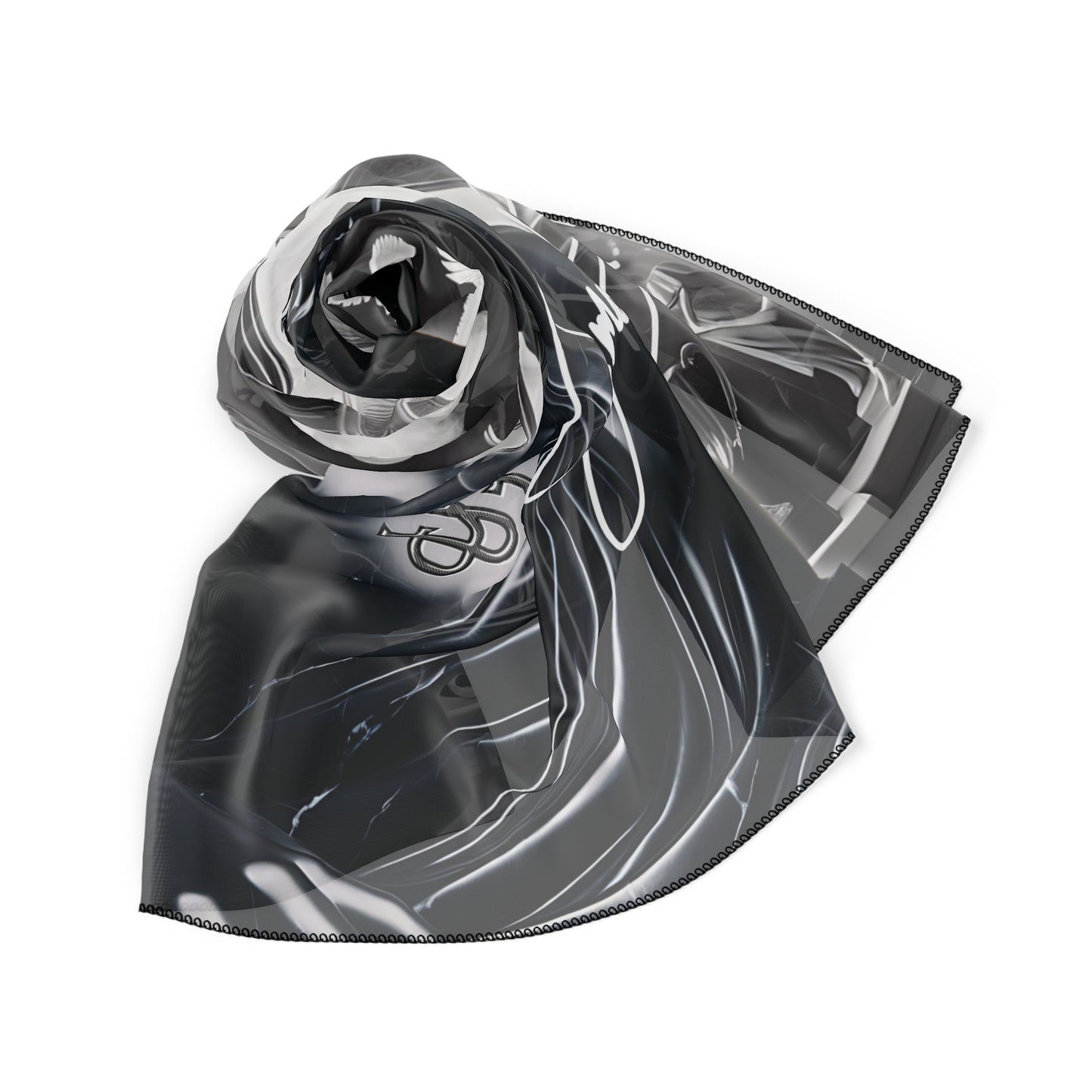 Smokey Scholars Blk Stone Dove Poly Scarf - Smokey Scholars