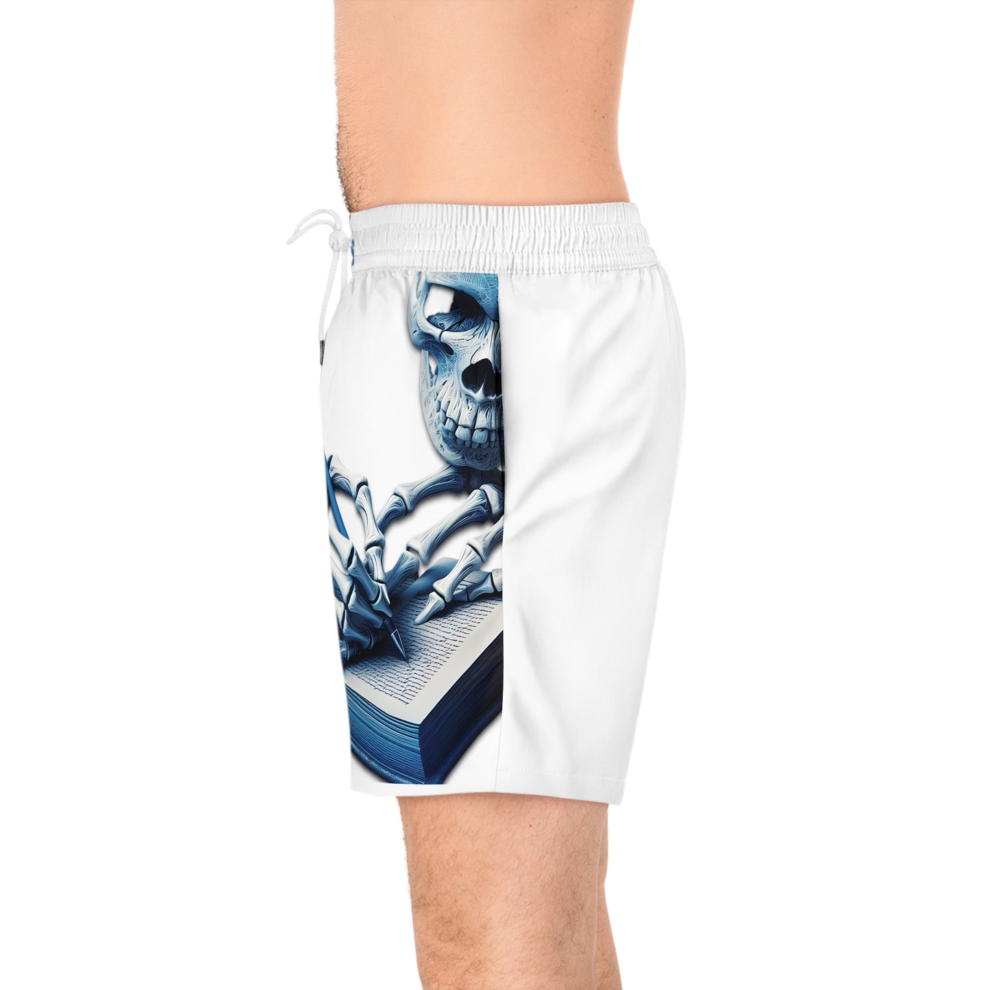 Smokey Scholars Blue Skele Scholar Mid-Length Swim Shorts - Smokey Scholars