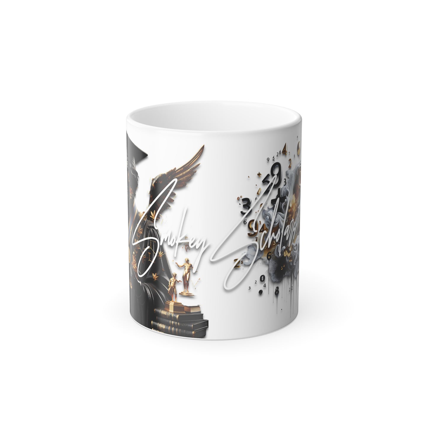 Smokey Scholars Blk Stone Color Morphing Mug, 11oz - Smokey Scholars