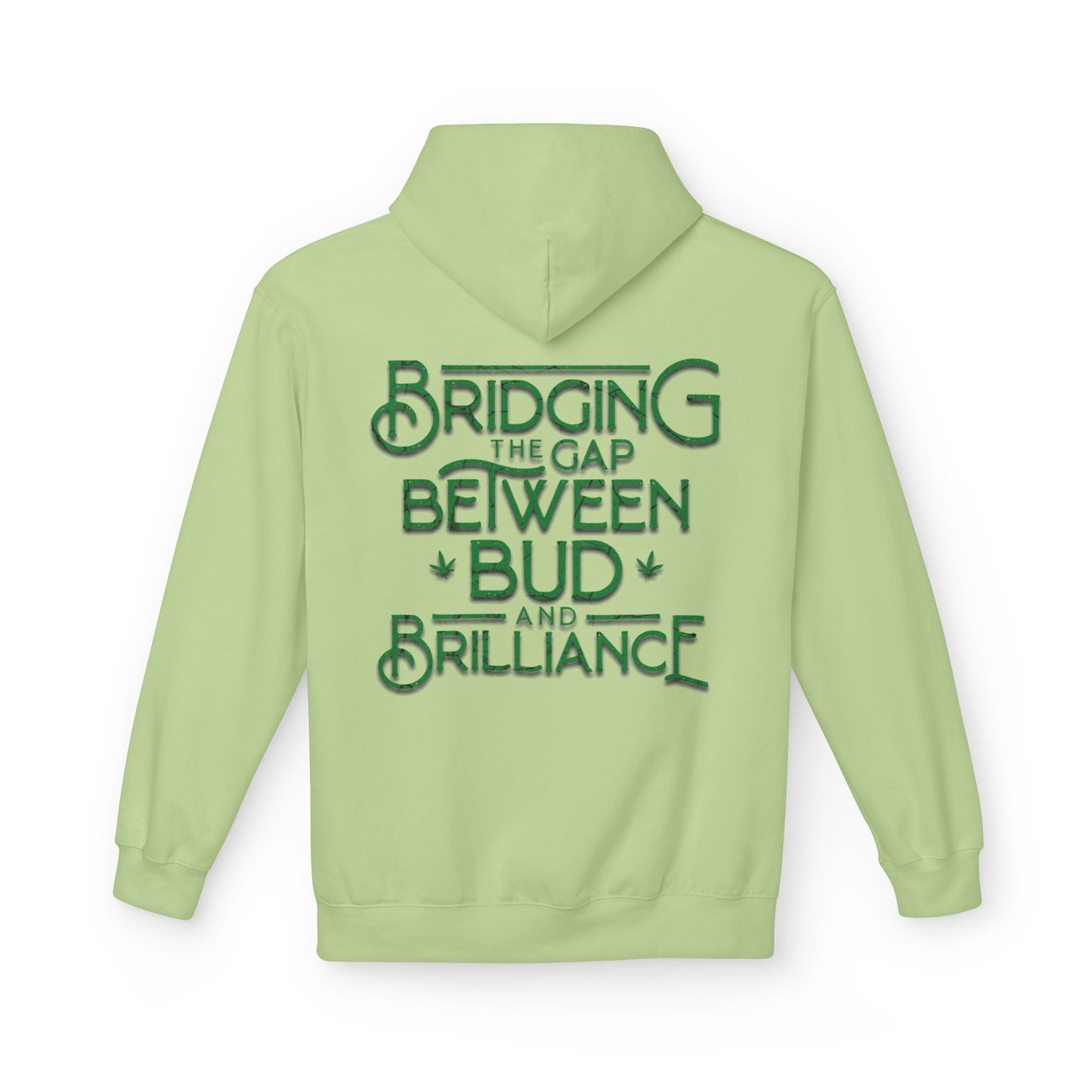 Smokey Scholars TM Green Bridge Unisex Midweight Softstyle Fleece Hoodie - Smokey Scholars