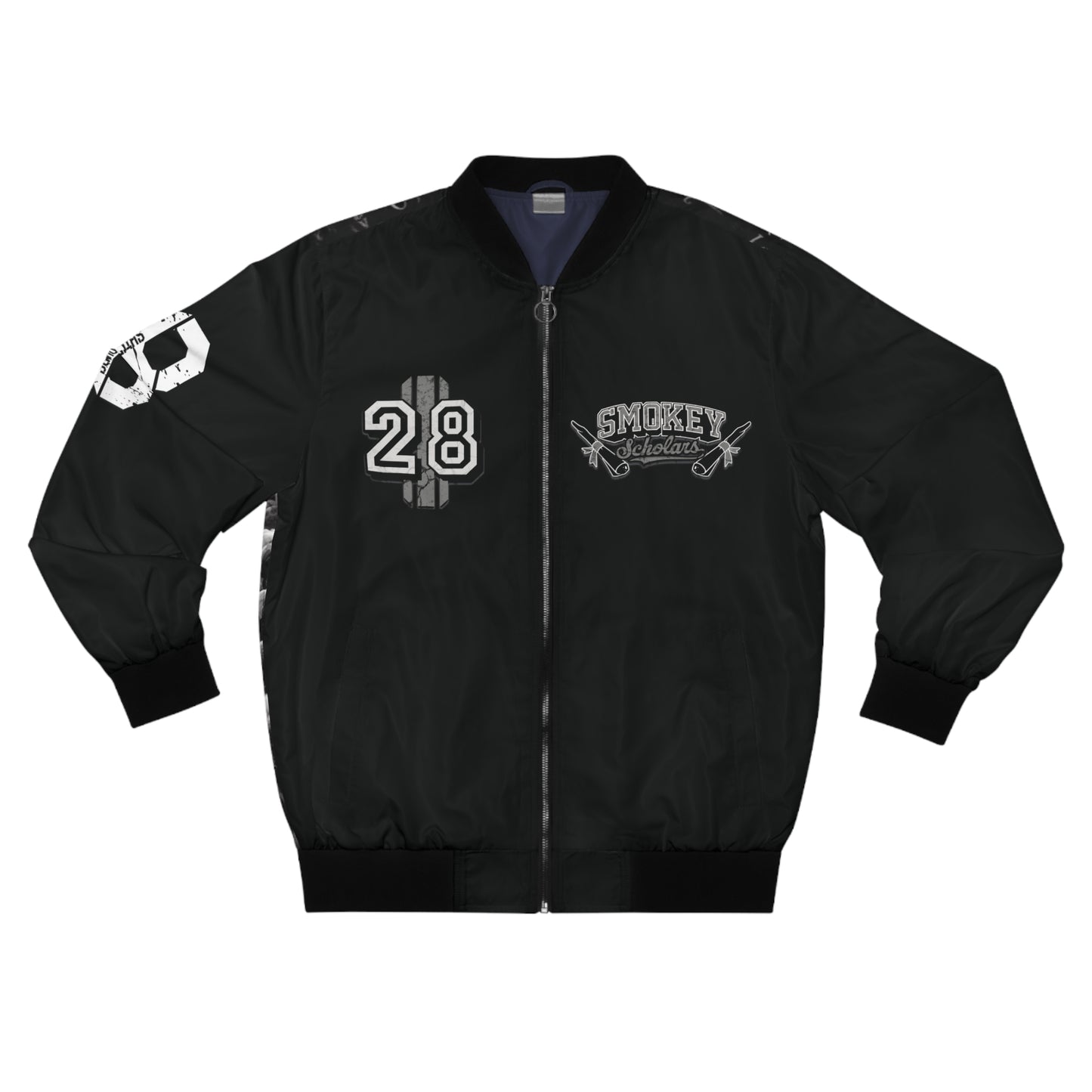 Smokey Scholars TM Heavy Smoker Men's Bomber Jacket - Smokey Scholars