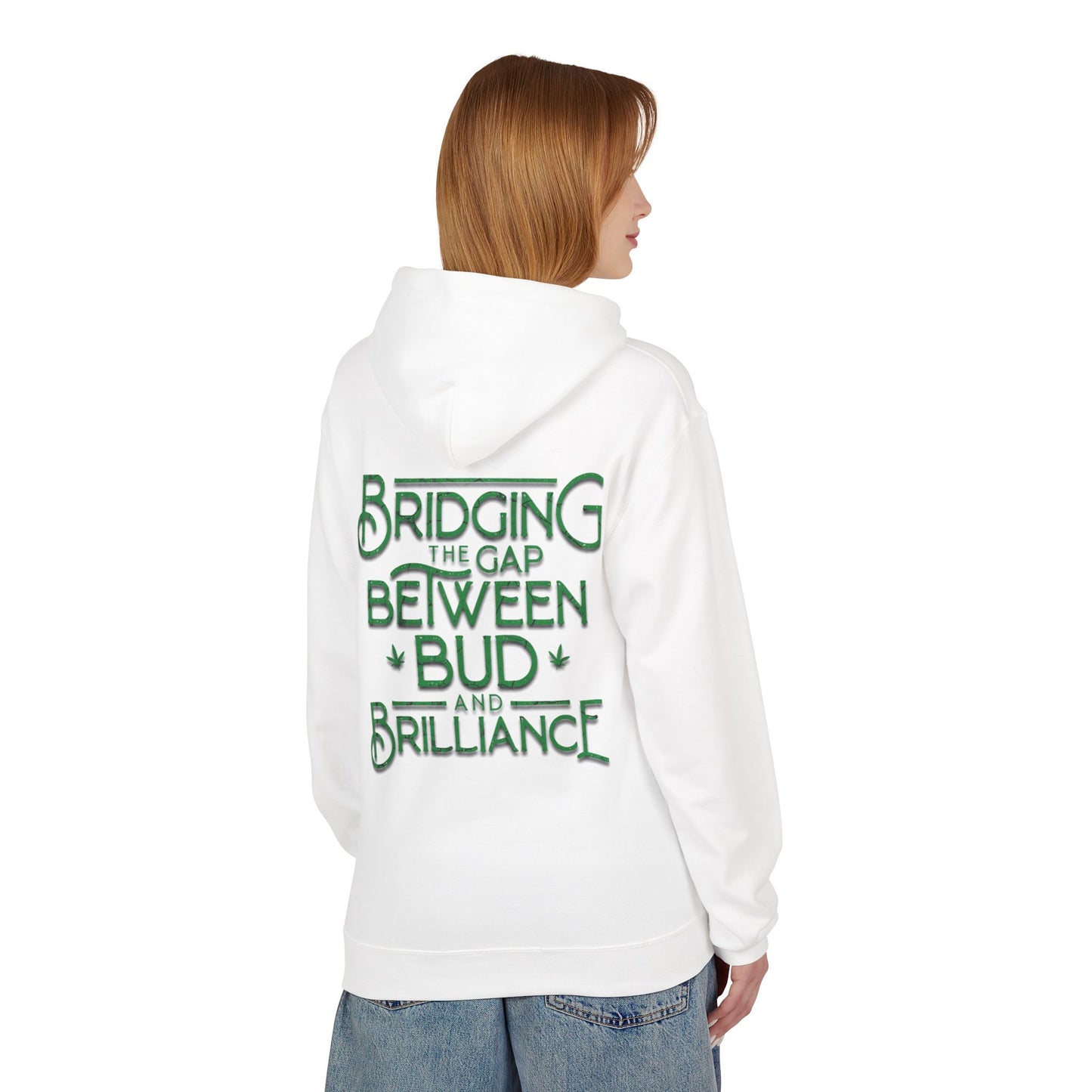 Smokey Scholars TM Green Bridge Unisex Midweight Softstyle Fleece Hoodie - Smokey Scholars