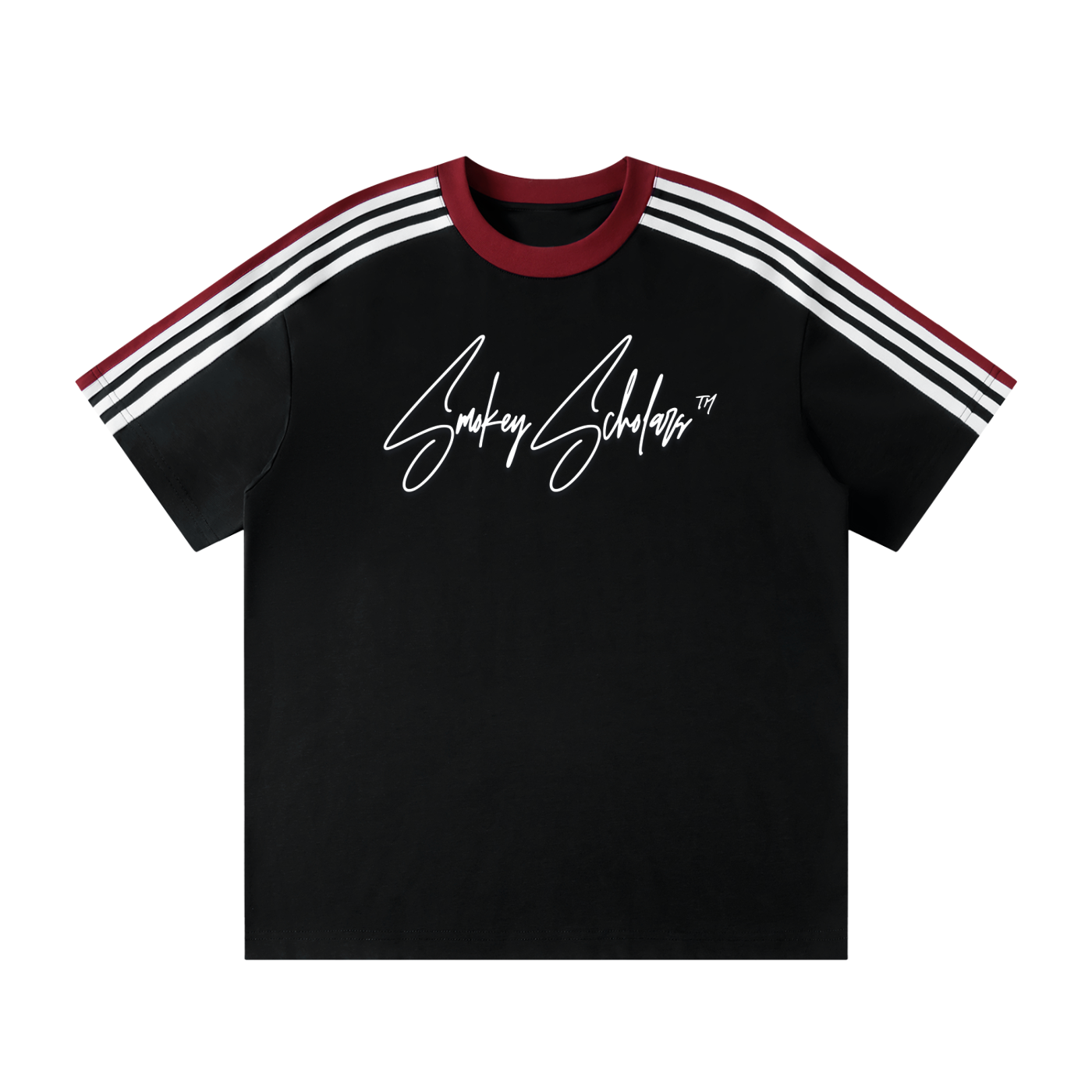 Smokey Scholars Colorblock Striped Graphic T-Shirt - Smokey Scholars