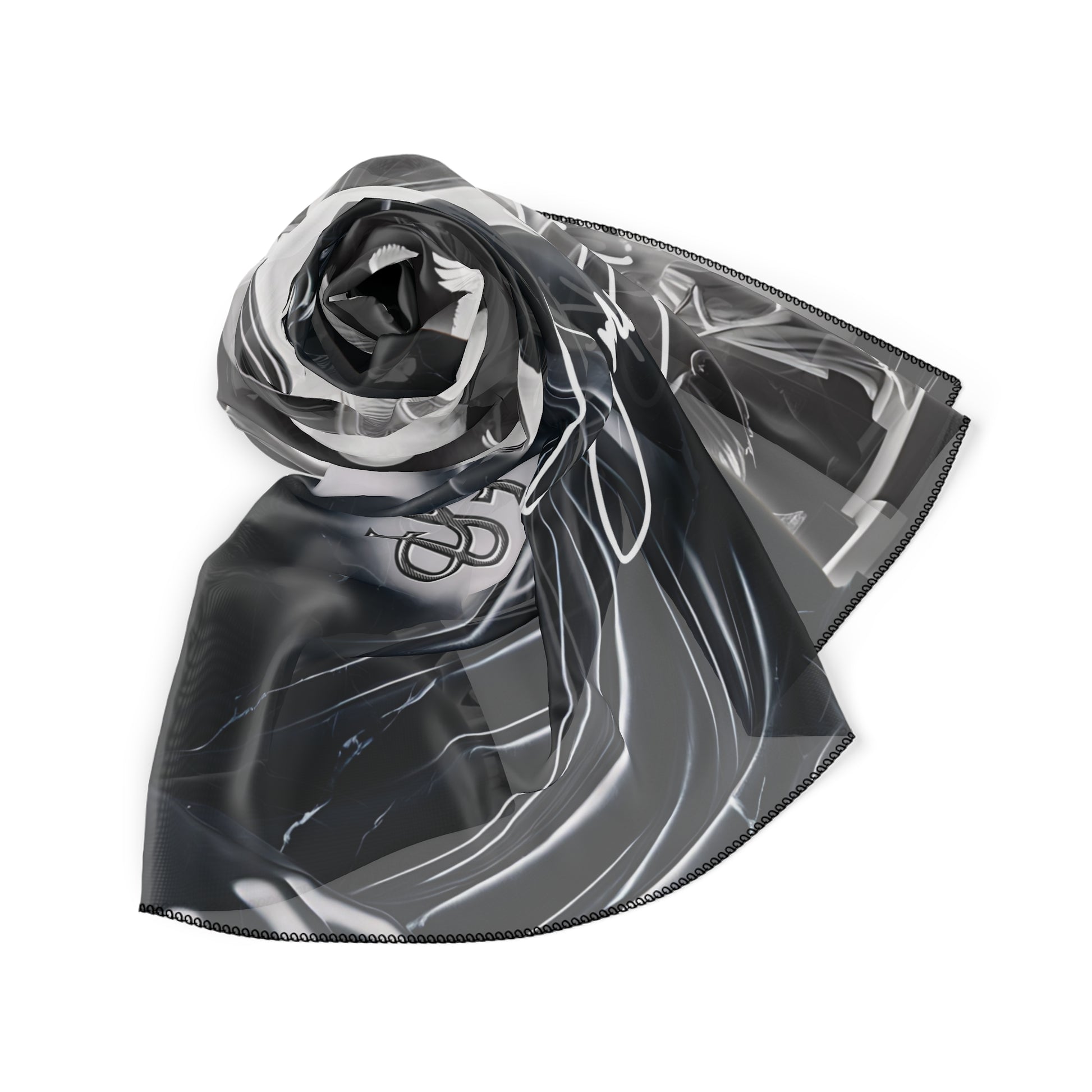 Smokey Scholars Blk Stone Dove Poly Scarf - Smokey Scholars