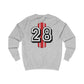 Smokey Scholars TM Red Numeric Unisex Sweatshirt - Smokey Scholars