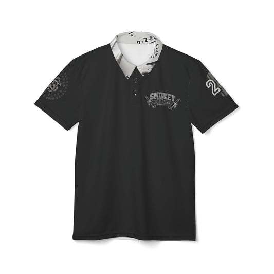 Smokey Scholars TM Grey Math Unisex Polo Shirt - Smokey Scholars