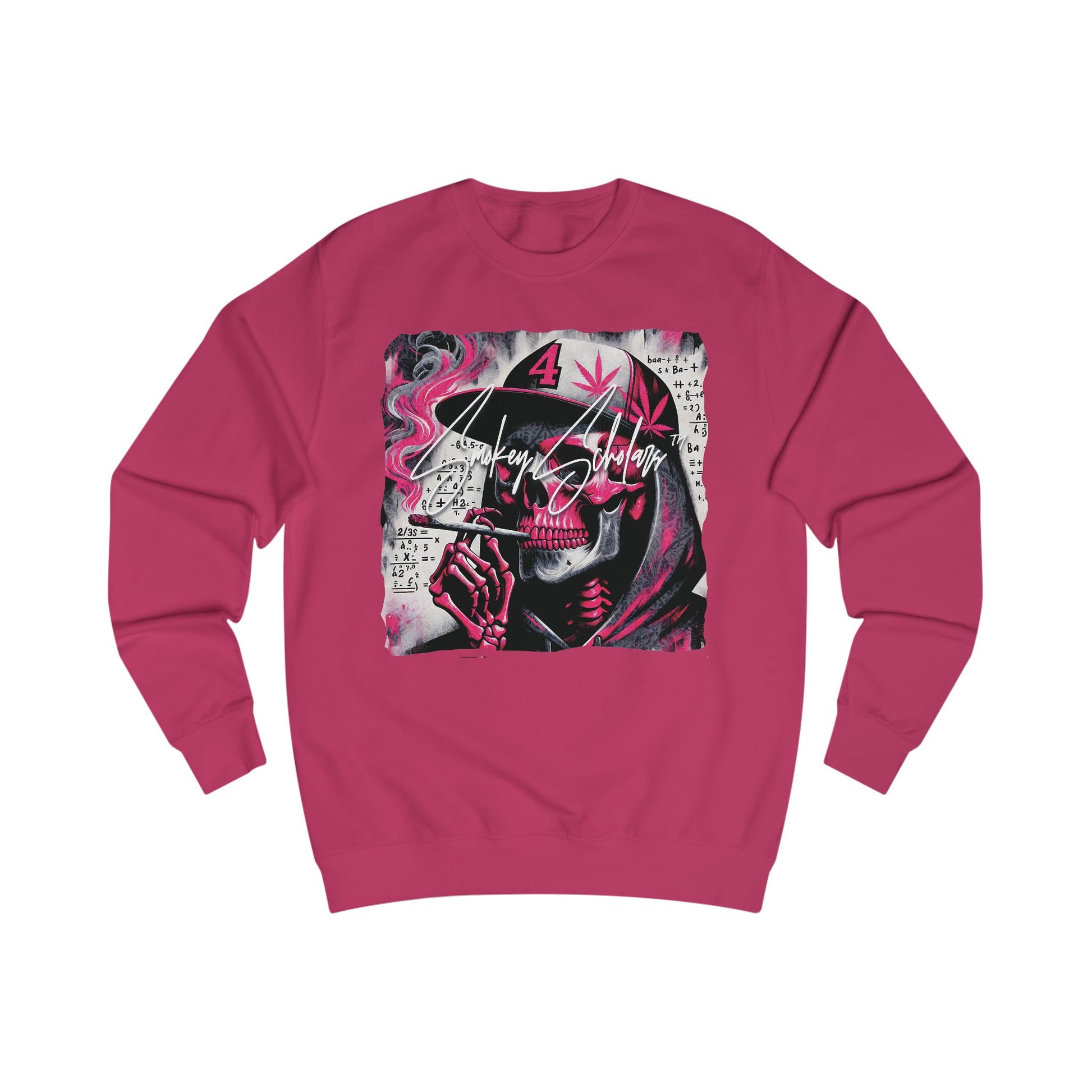 Smokey Scholars TM hooded skele  Unisex Sweatshirt - Smokey Scholars