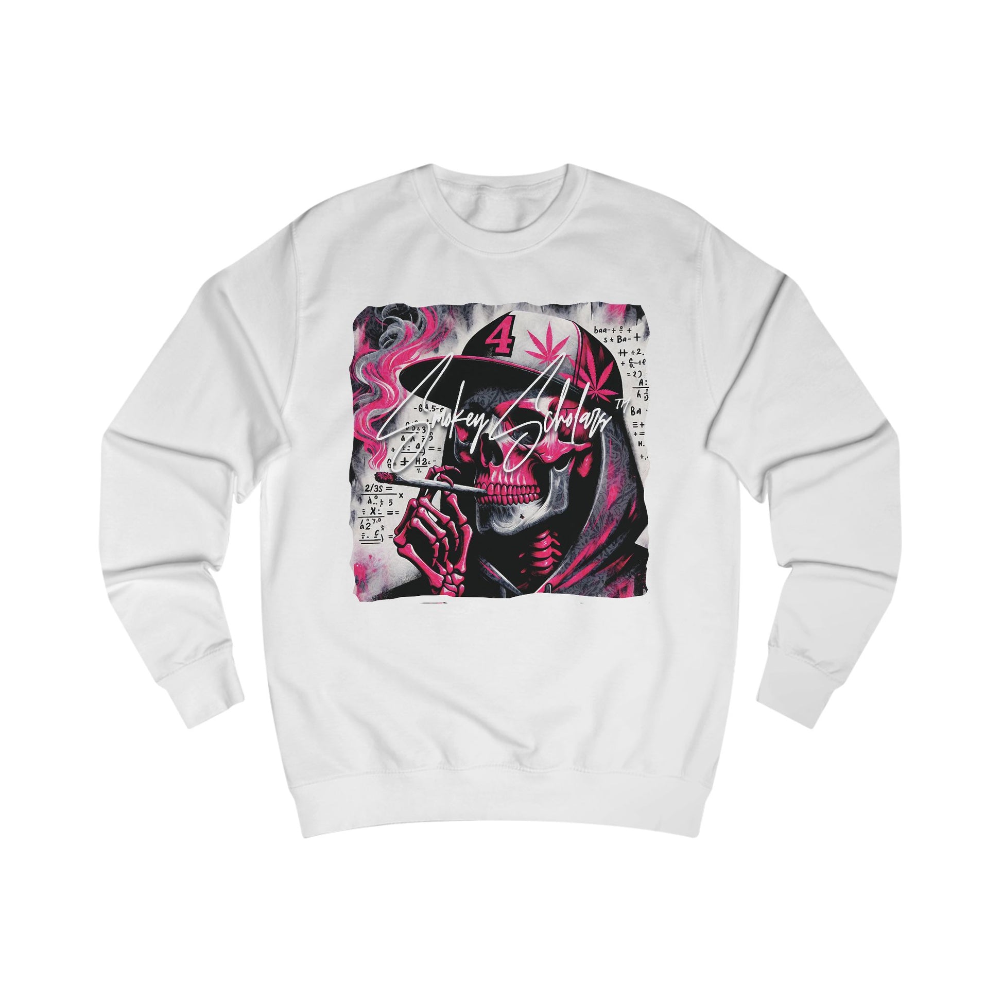 Smokey Scholars TM hooded skele  Unisex Sweatshirt - Smokey Scholars