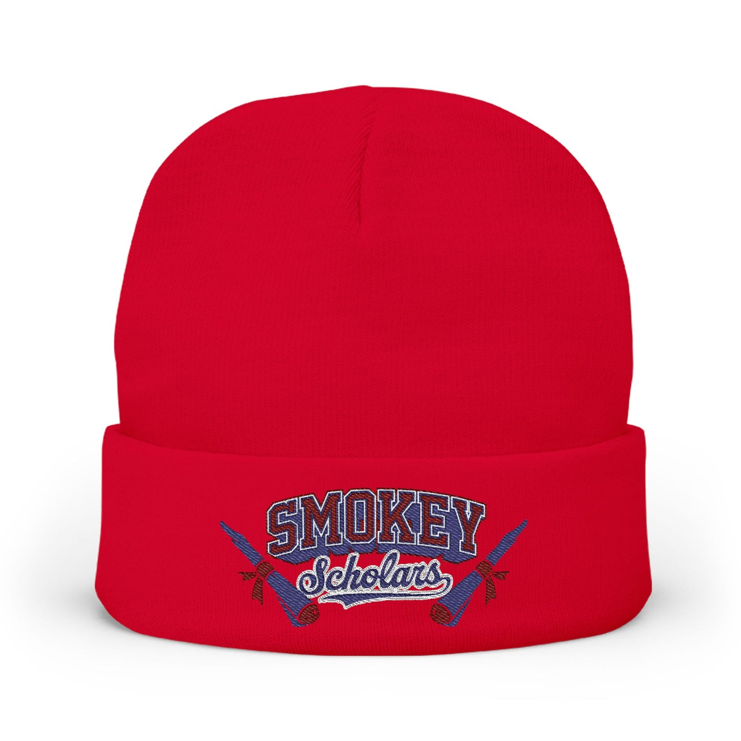 Smokey Scholars TM Knit Beanie (Embroidery) - Smokey Scholars