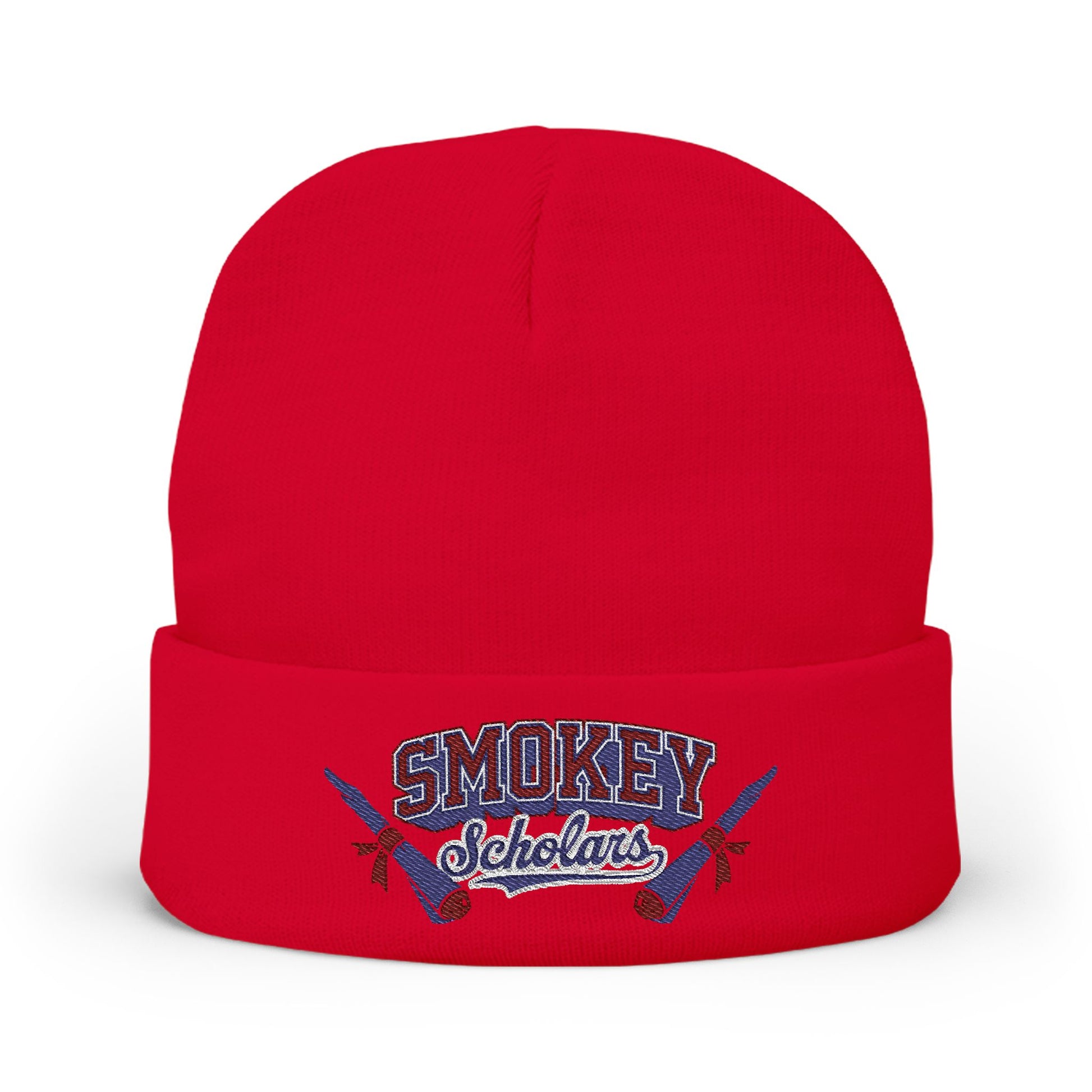 Smokey Scholars TM Knit Beanie (Embroidery) - Smokey Scholars