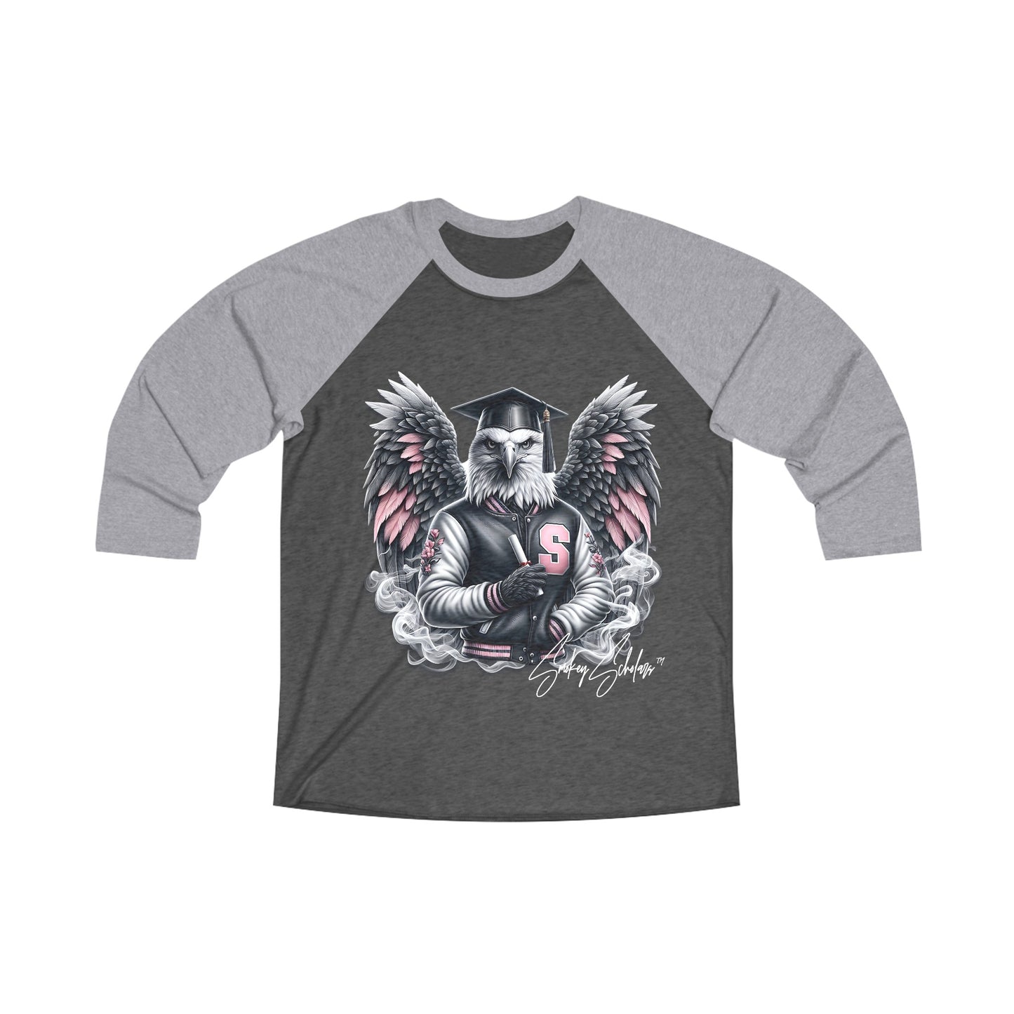 Smokey Scholars TM Unisex Tri-Blend 3 Raglan Tee - Smokey Scholars