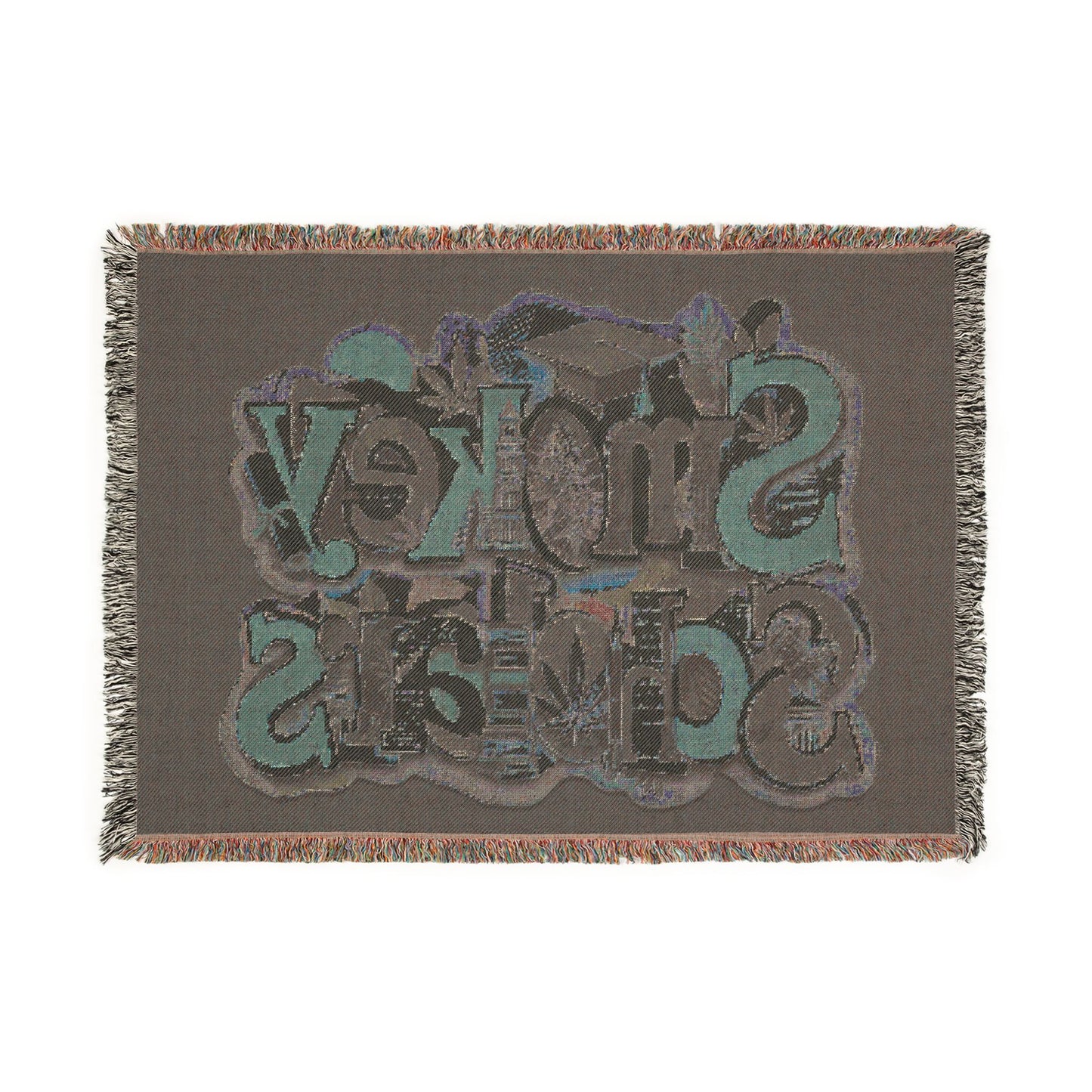 Smokey Scholars Woven Graphic Blanket - Smokey Scholars