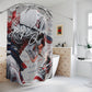 Smokey Scholars Astro Skelly Shower Curtain - Smokey Scholars