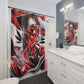 Smokey Scholars Red Greek G Shower Curtains - Smokey Scholars