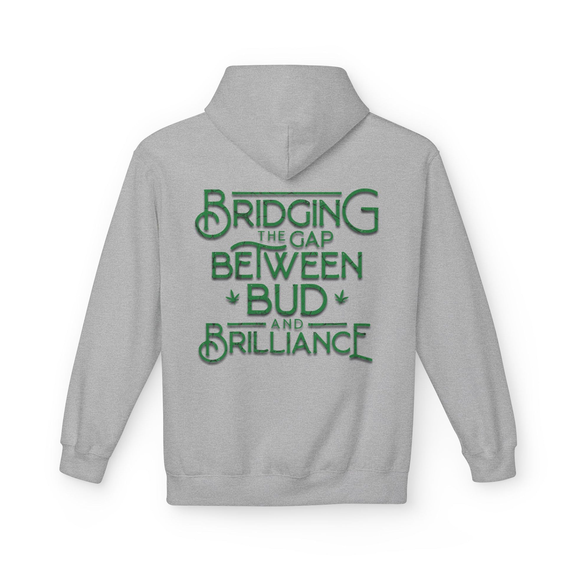 Smokey Scholars TM Green Bridge Unisex Midweight Softstyle Fleece Hoodie - Smokey Scholars