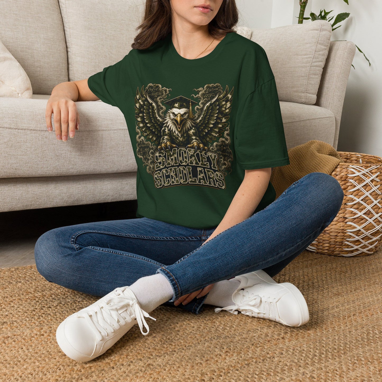 Smokey Scholars Camo Eagle  T-Shirt