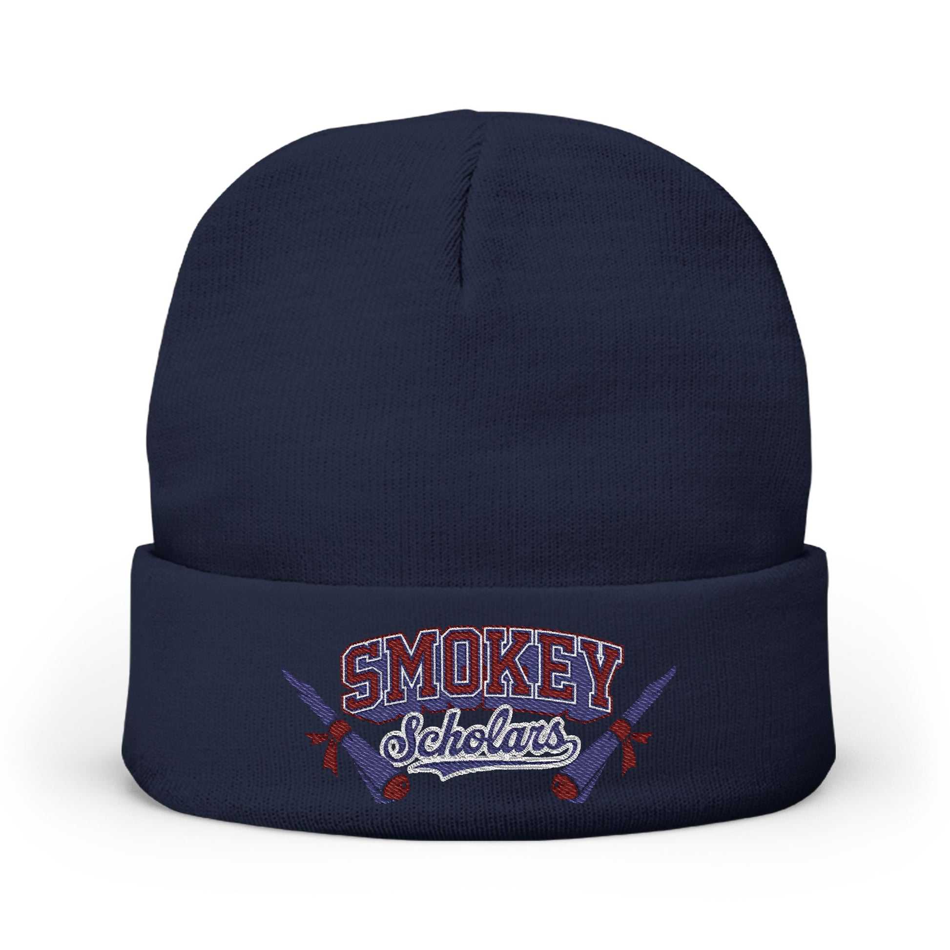 Smokey Scholars TM Knit Beanie (Embroidery) - Smokey Scholars