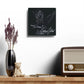 Smokey Scholars Blk Lion Statue Acrylic Wall Clock - Smokey Scholars