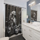 Smokey Scholars Black Angel Shower Curtains - Smokey Scholars