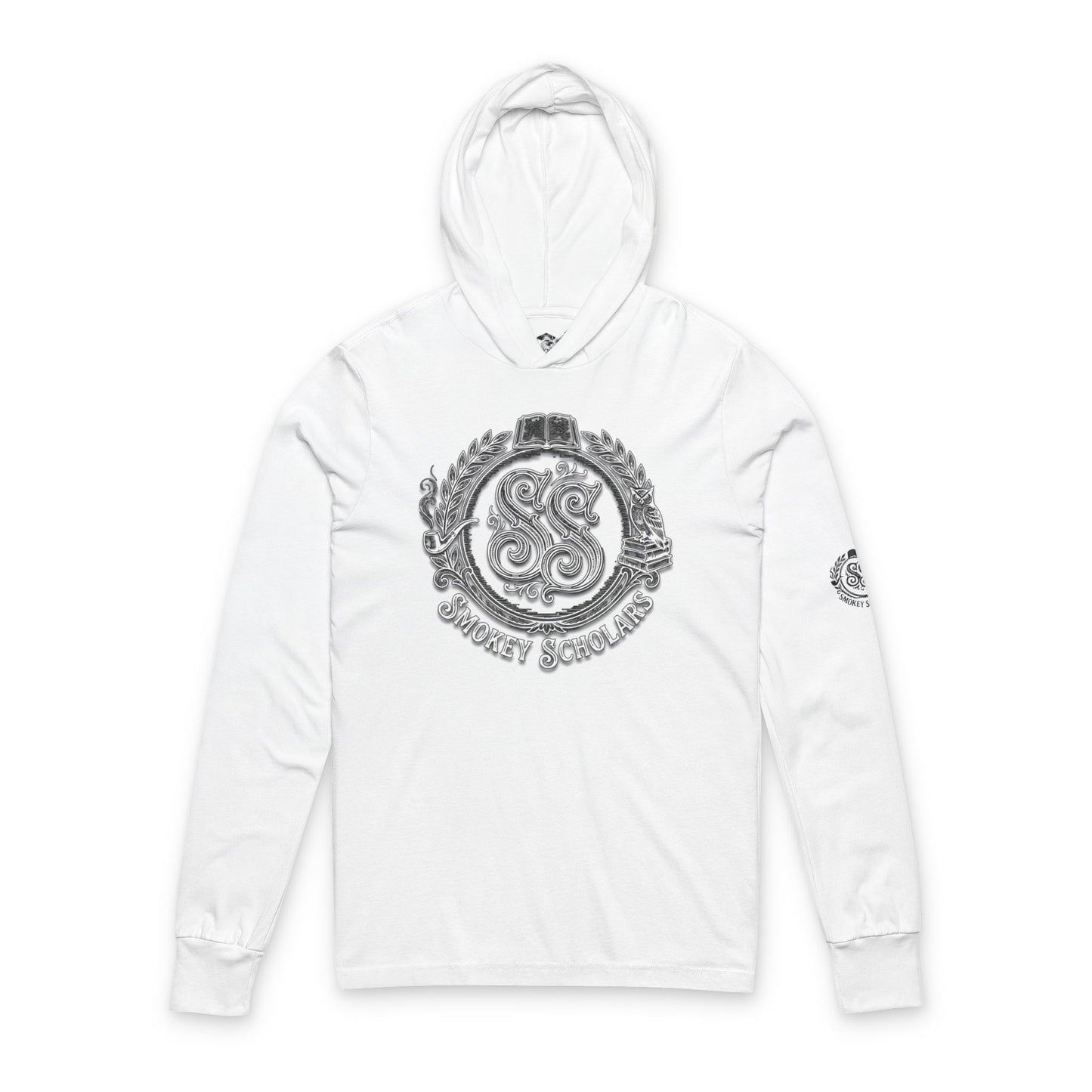 Smokey Scholars TM Unisex Hooded Long Sleeve Tee