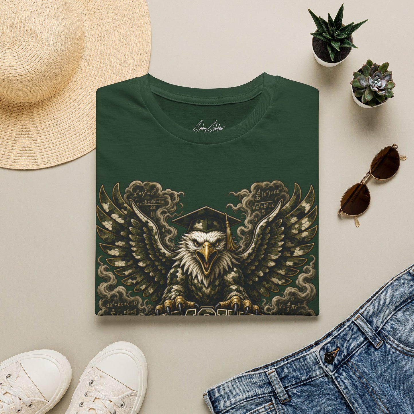Smokey Scholars Camo Eagle  T-Shirt