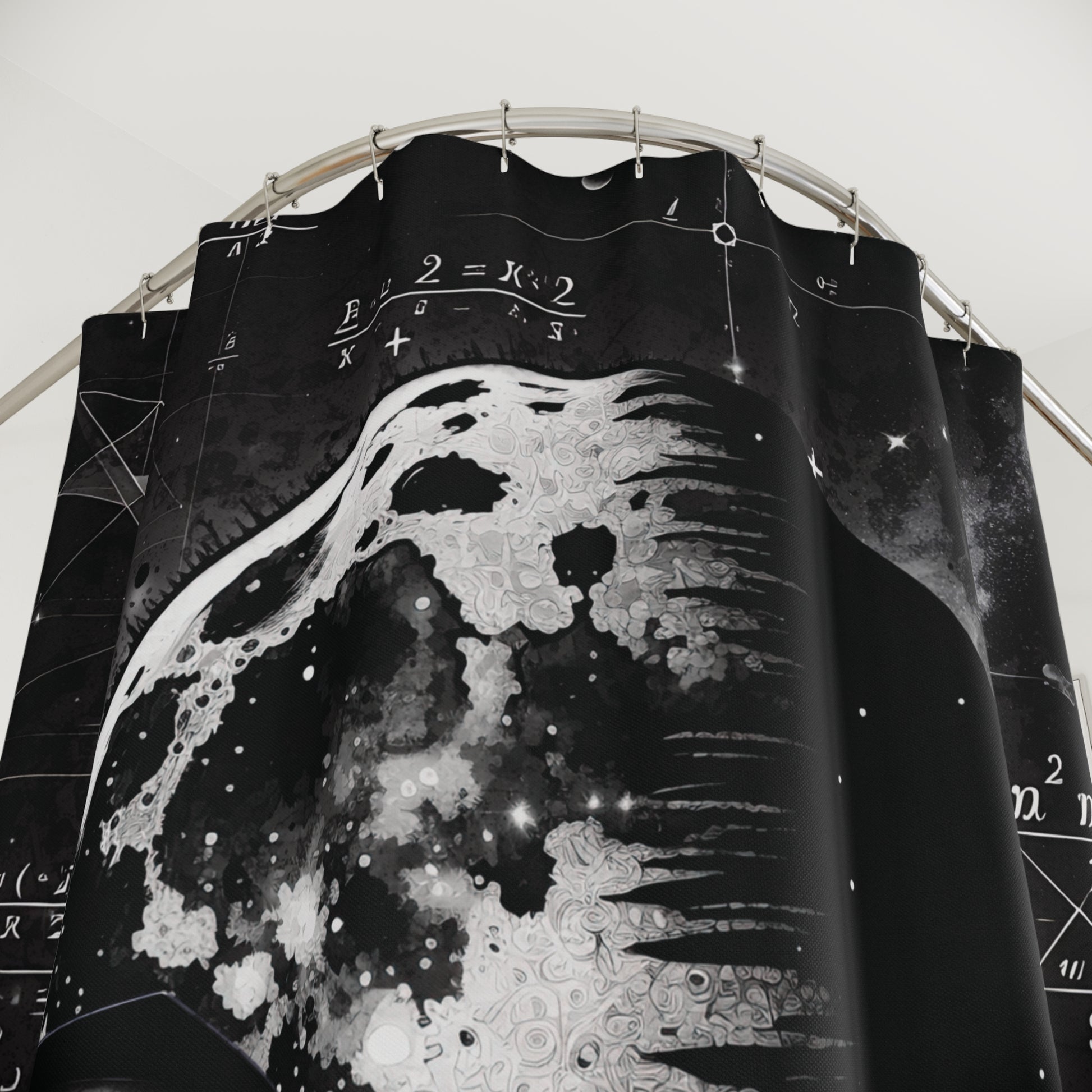 Smokey Scholars Black Angel Shower Curtains - Smokey Scholars