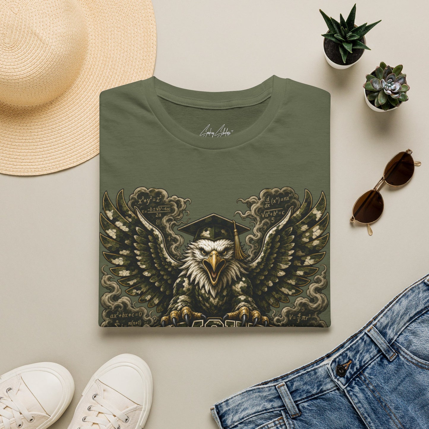 Smokey Scholars Camo Eagle  T-Shirt