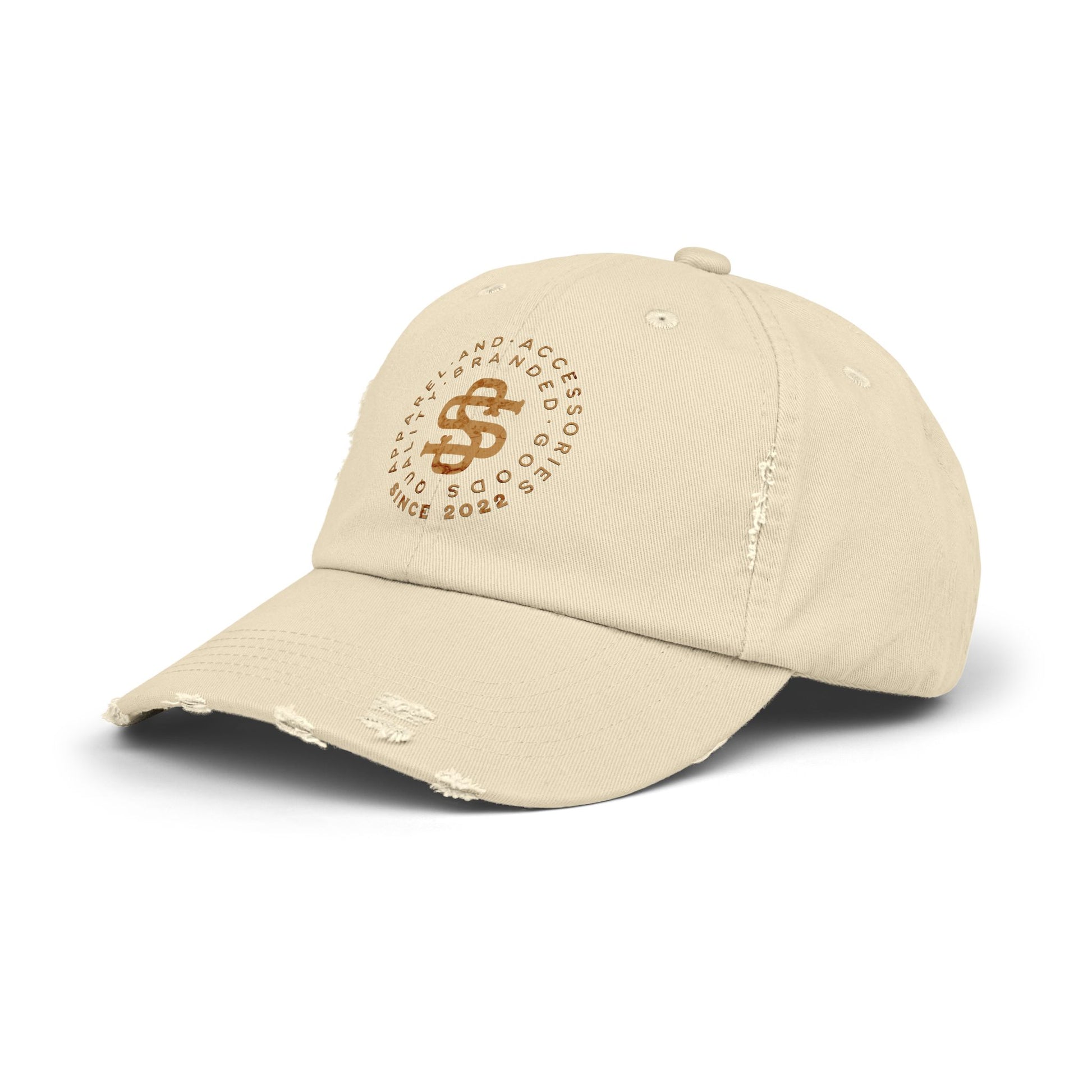 Smokey Scholars Gold Emblem Unisex Distressed Cap - Smokey Scholars
