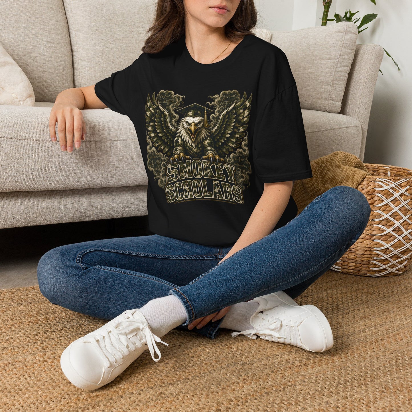 Smokey Scholars Camo Eagle  T-Shirt