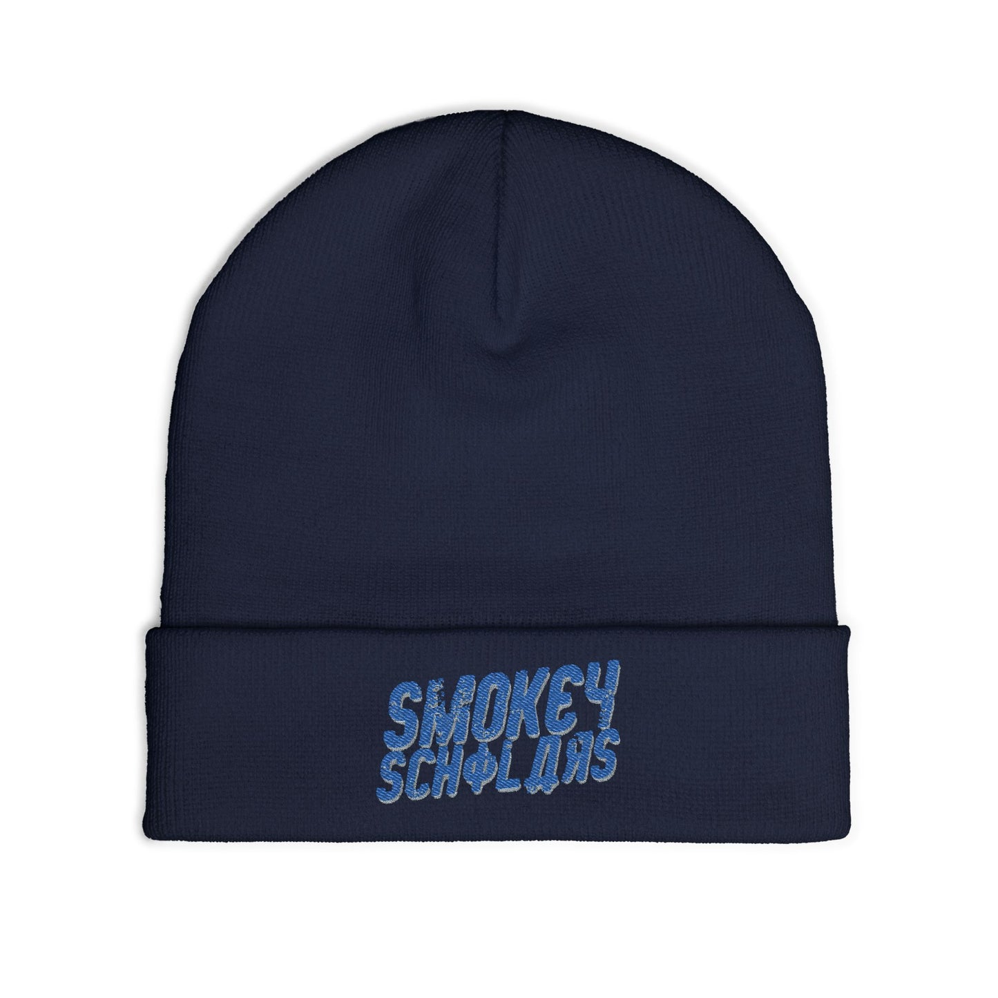 Smokey Scholars TM Gamma Smoke Knit Beanie (Embroidery) - Smokey Scholars