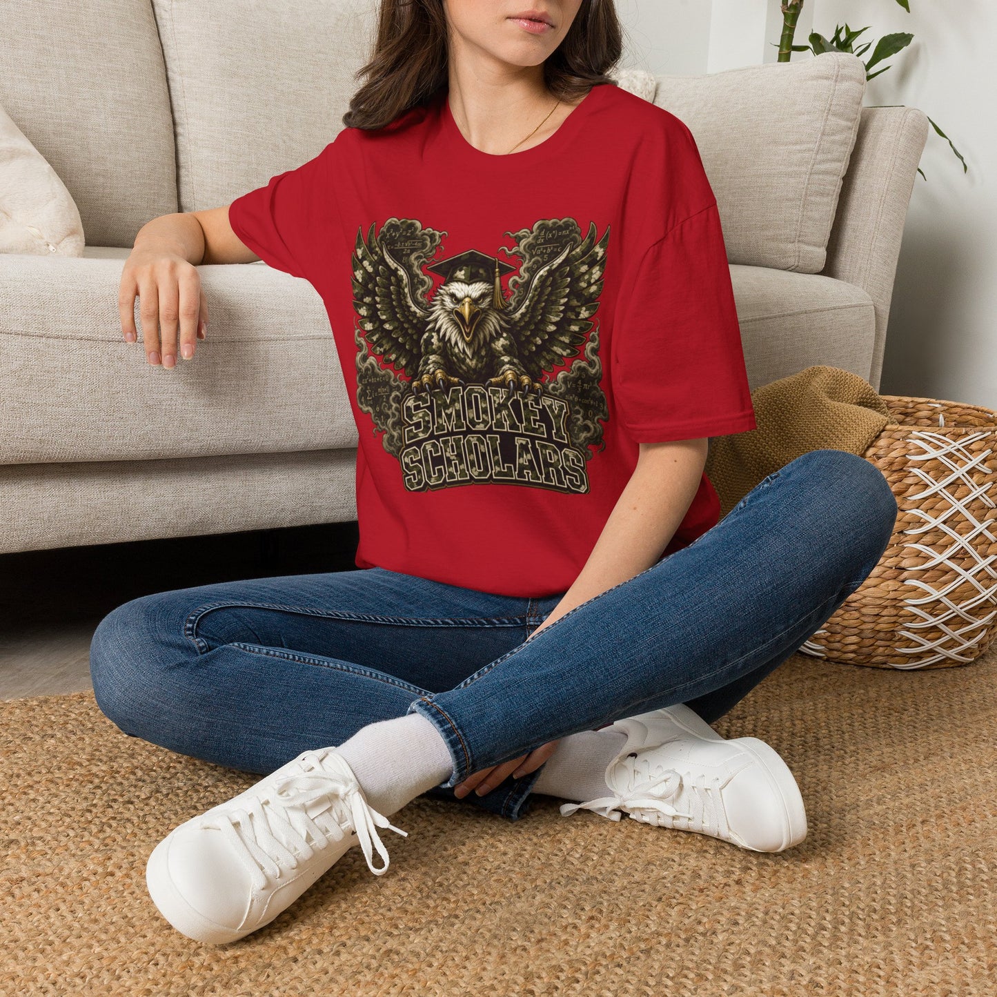 Smokey Scholars Camo Eagle  T-Shirt
