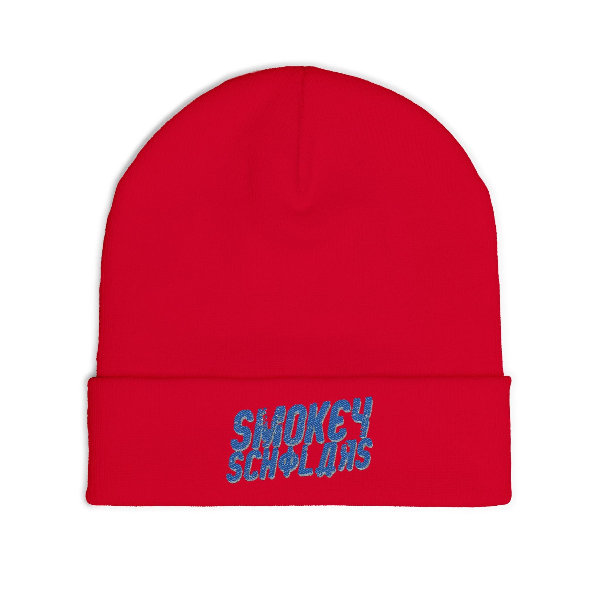 Smokey Scholars TM Gamma Smoke Knit Beanie (Embroidery) - Smokey Scholars