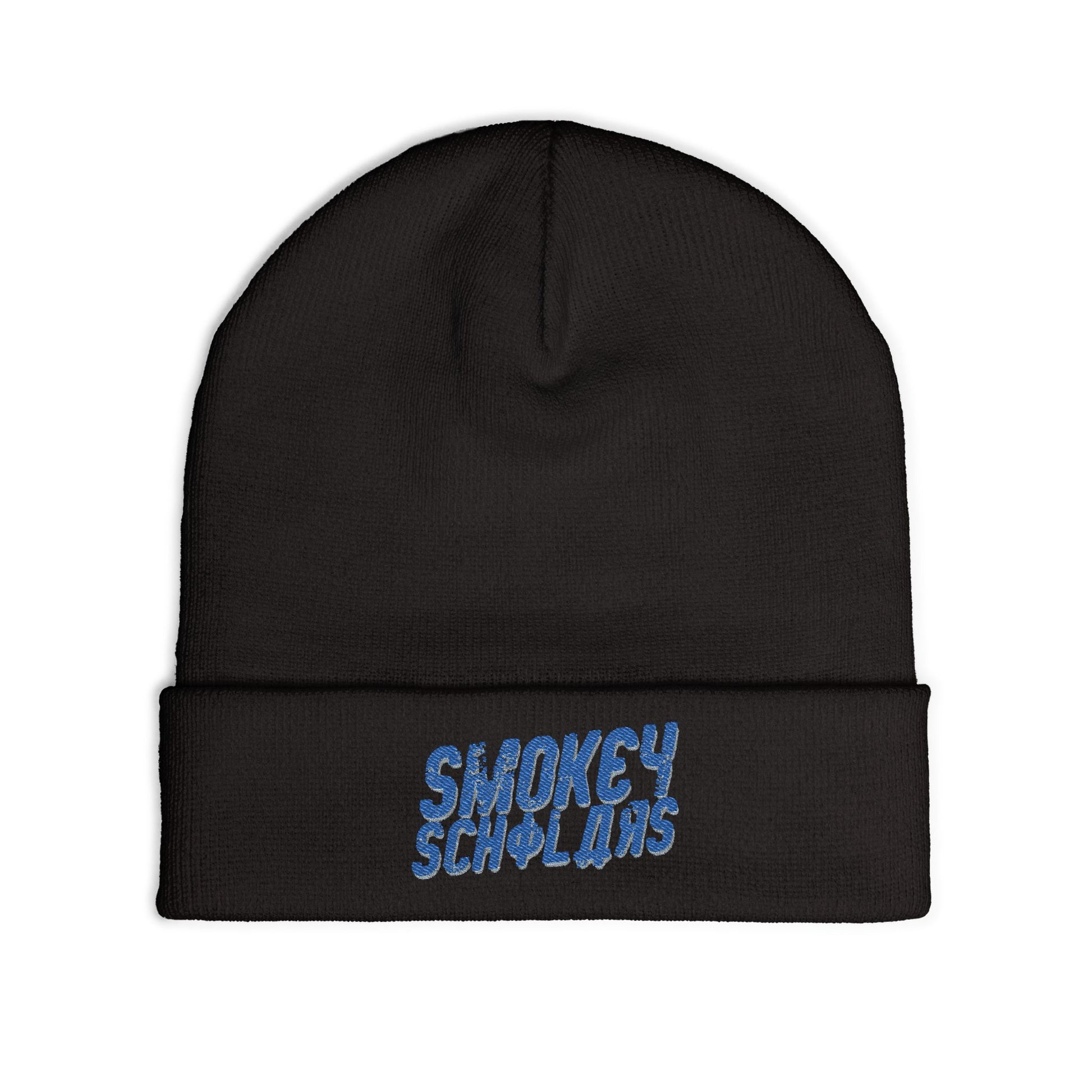 Smokey Scholars TM Gamma Smoke Knit Beanie (Embroidery) - Smokey Scholars